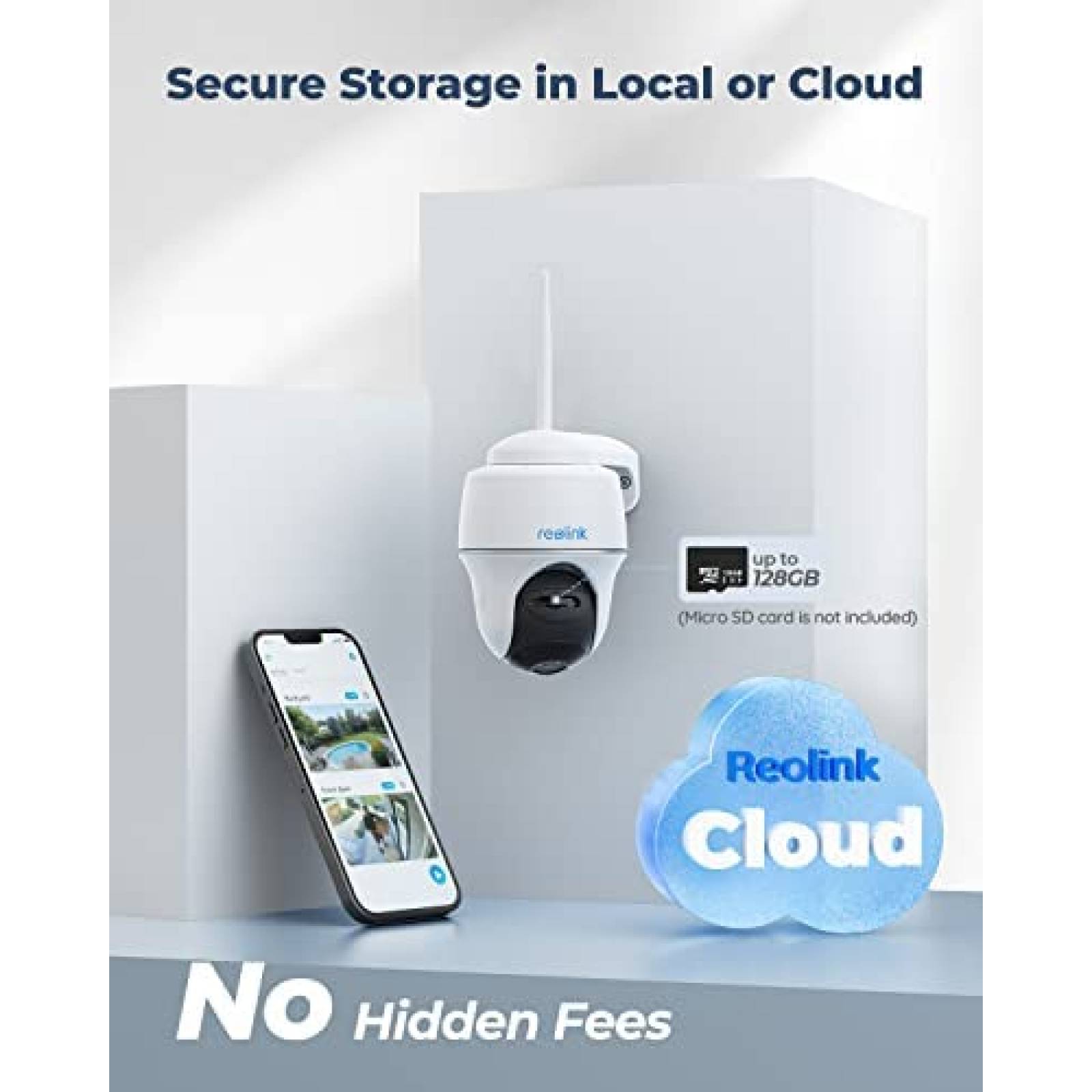 Camara de Seguridad REOLINK 360 Exterior Panel Solar -2 pcs