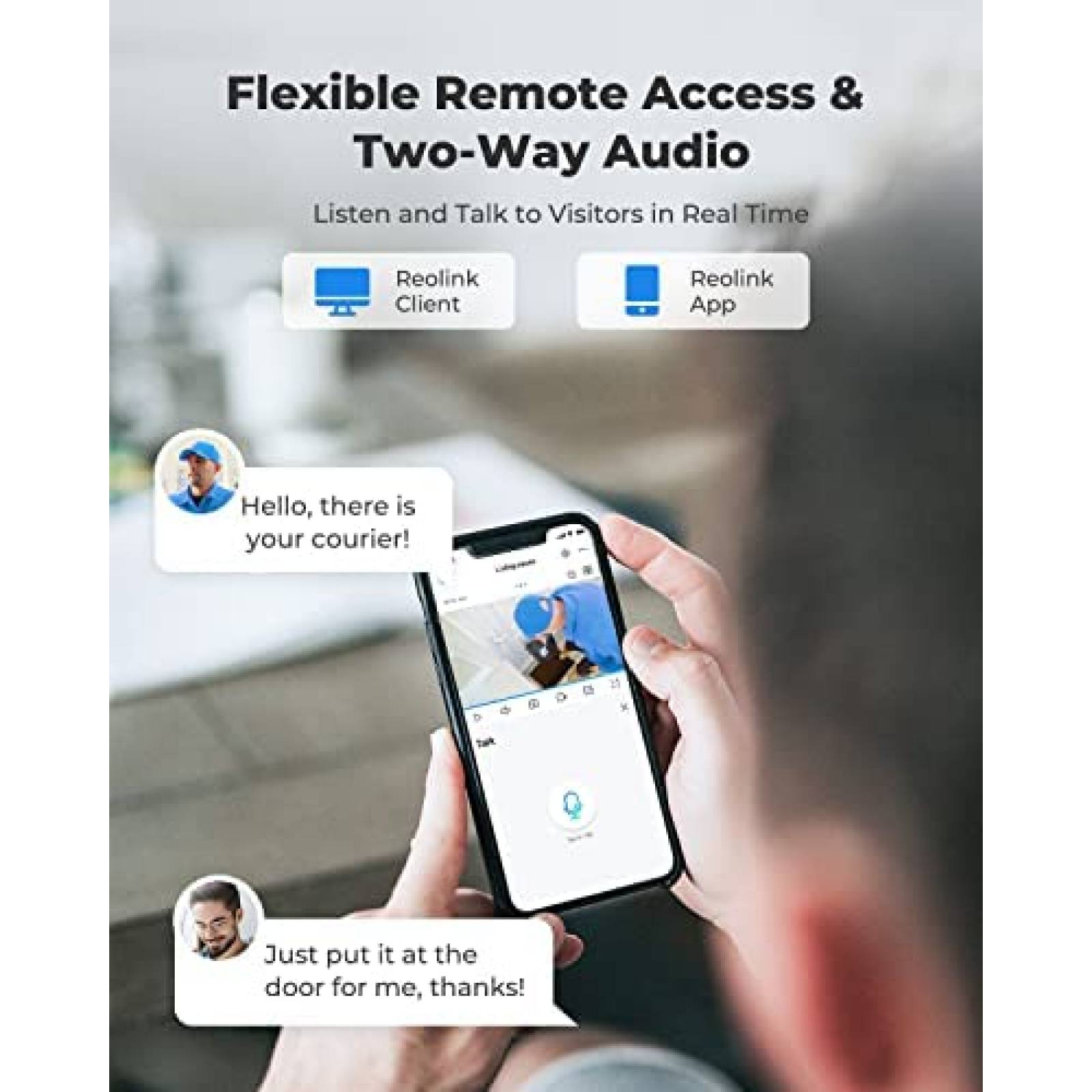 Camaras Reolink 2K Panel Solar Sensor Movimiento 2 Piezas