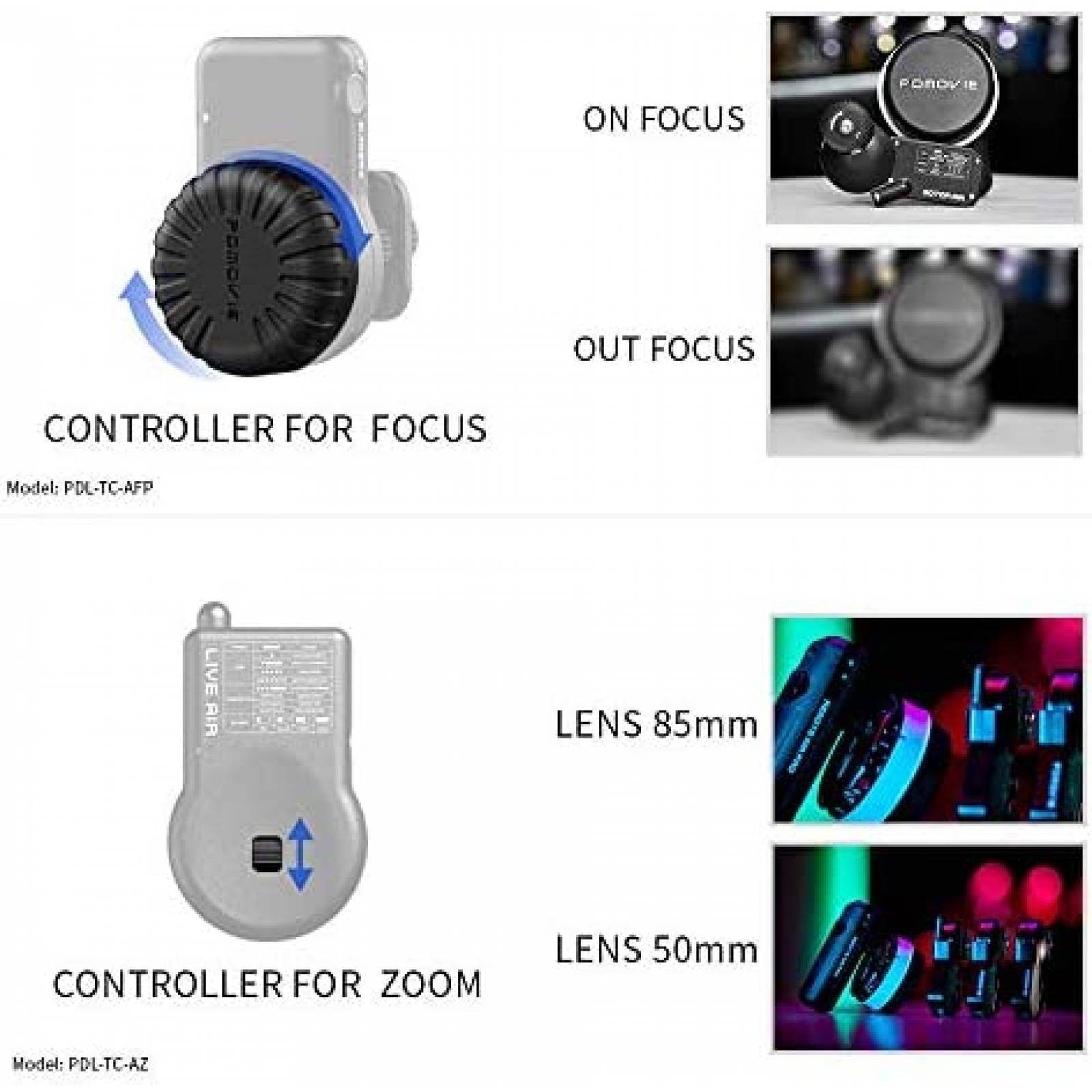 Sistema de Seguimiento Enfoque PDMOVIE Live Air 2 100mts