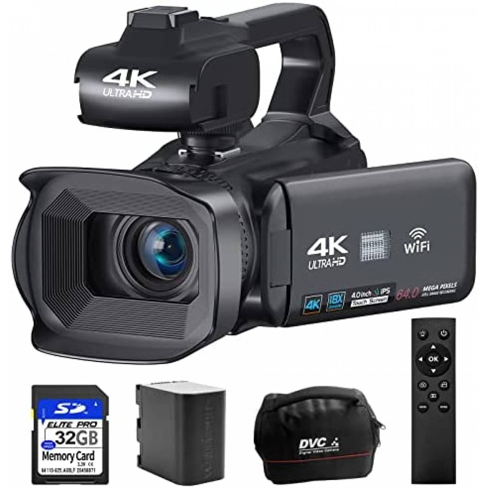 Videocamara 4K XIYXIN 64MP Stream Touch Screen App Control