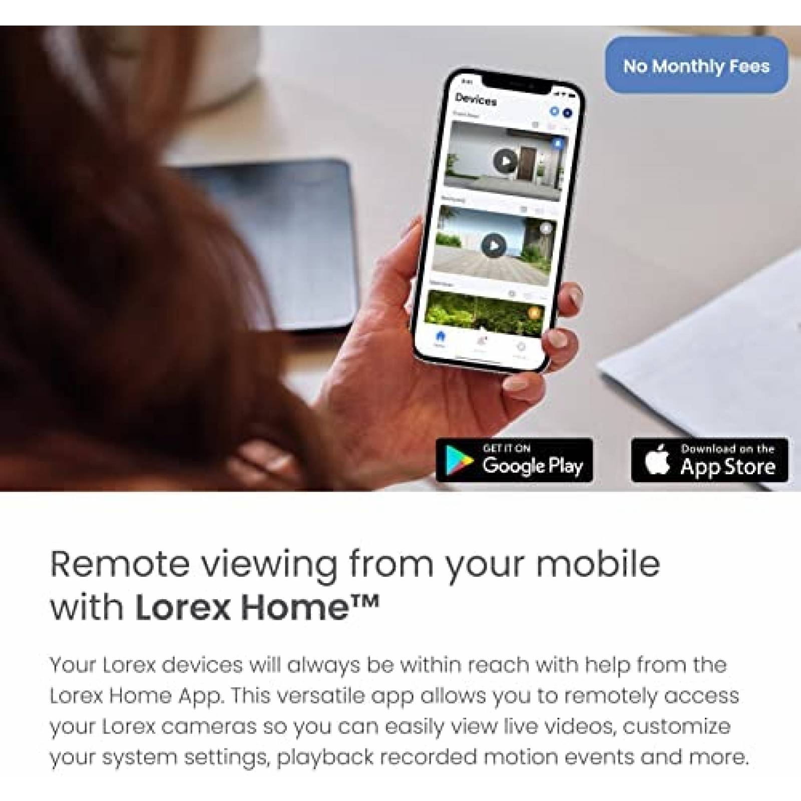 Camara de Seguridad Lorex 4K LED Interior Exterior WiFi