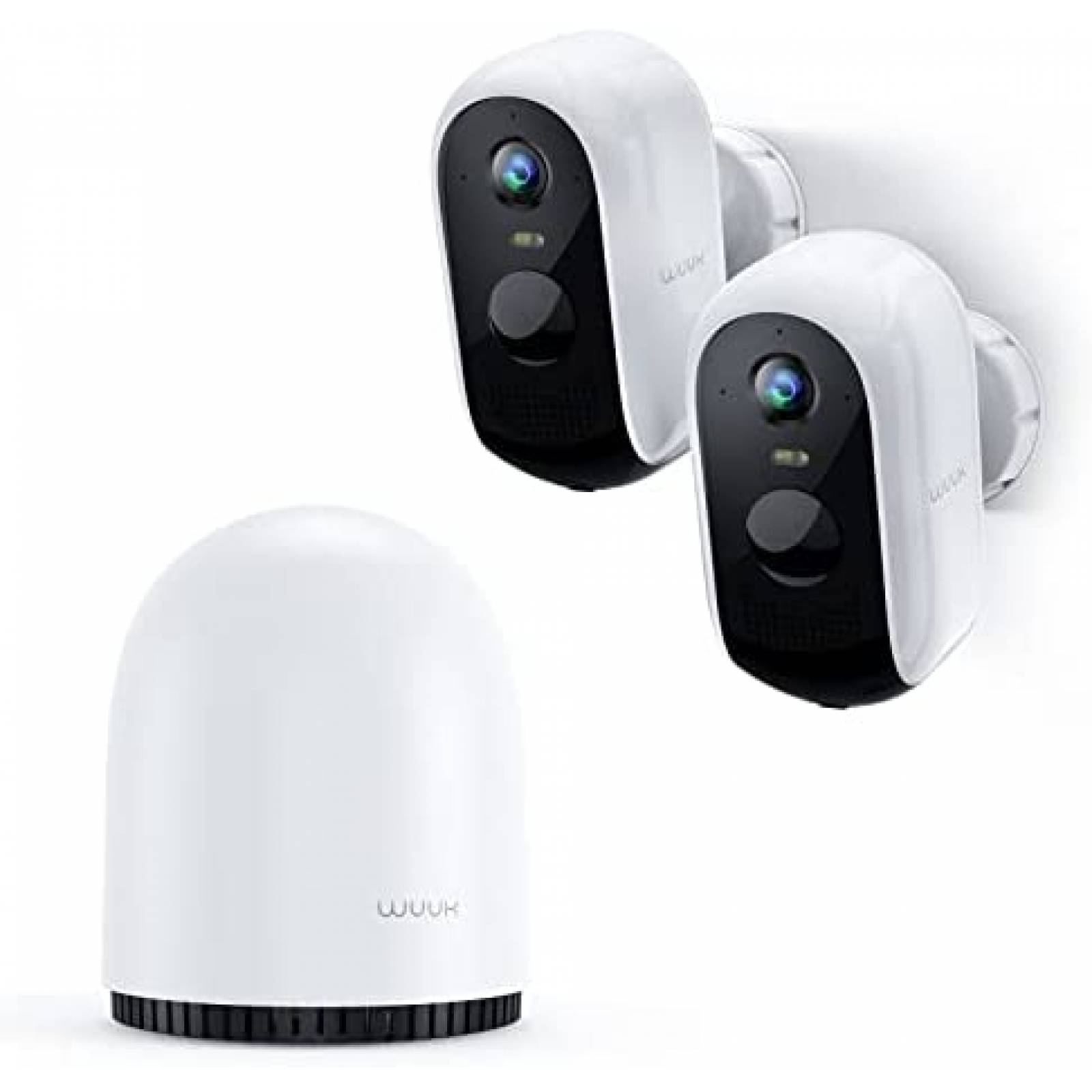 Sistema de Vigilancia WUUK con 2 Camaras Exterior WiFi IP67