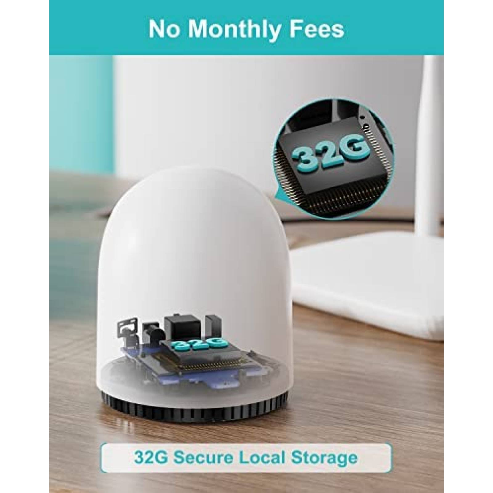 Sistema de Vigilancia WUUK con 2 Camaras Exterior WiFi IP67