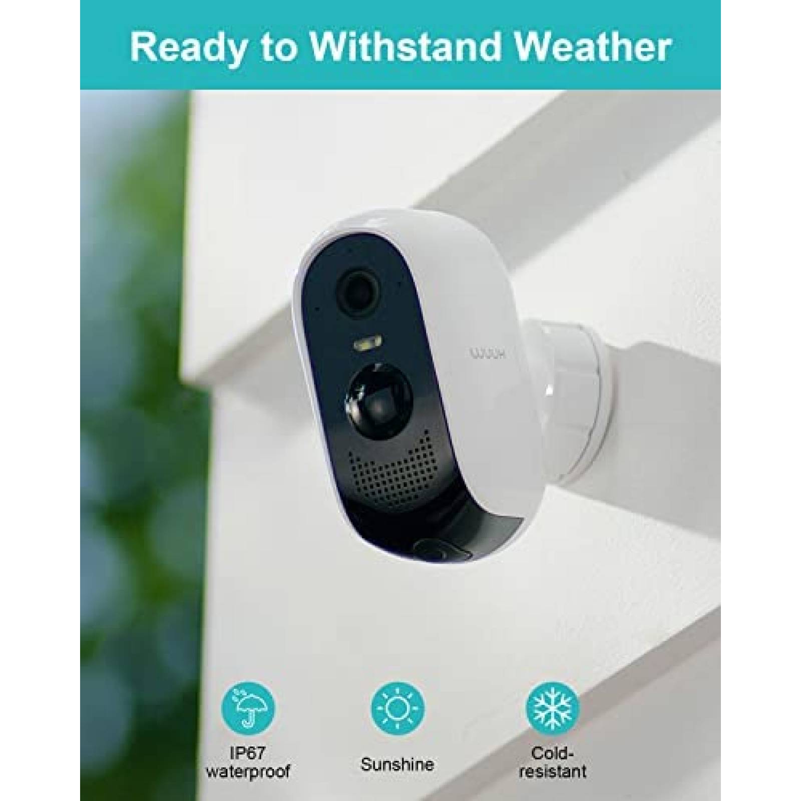 Sistema de Vigilancia WUUK con 2 Camaras Exterior WiFi IP67