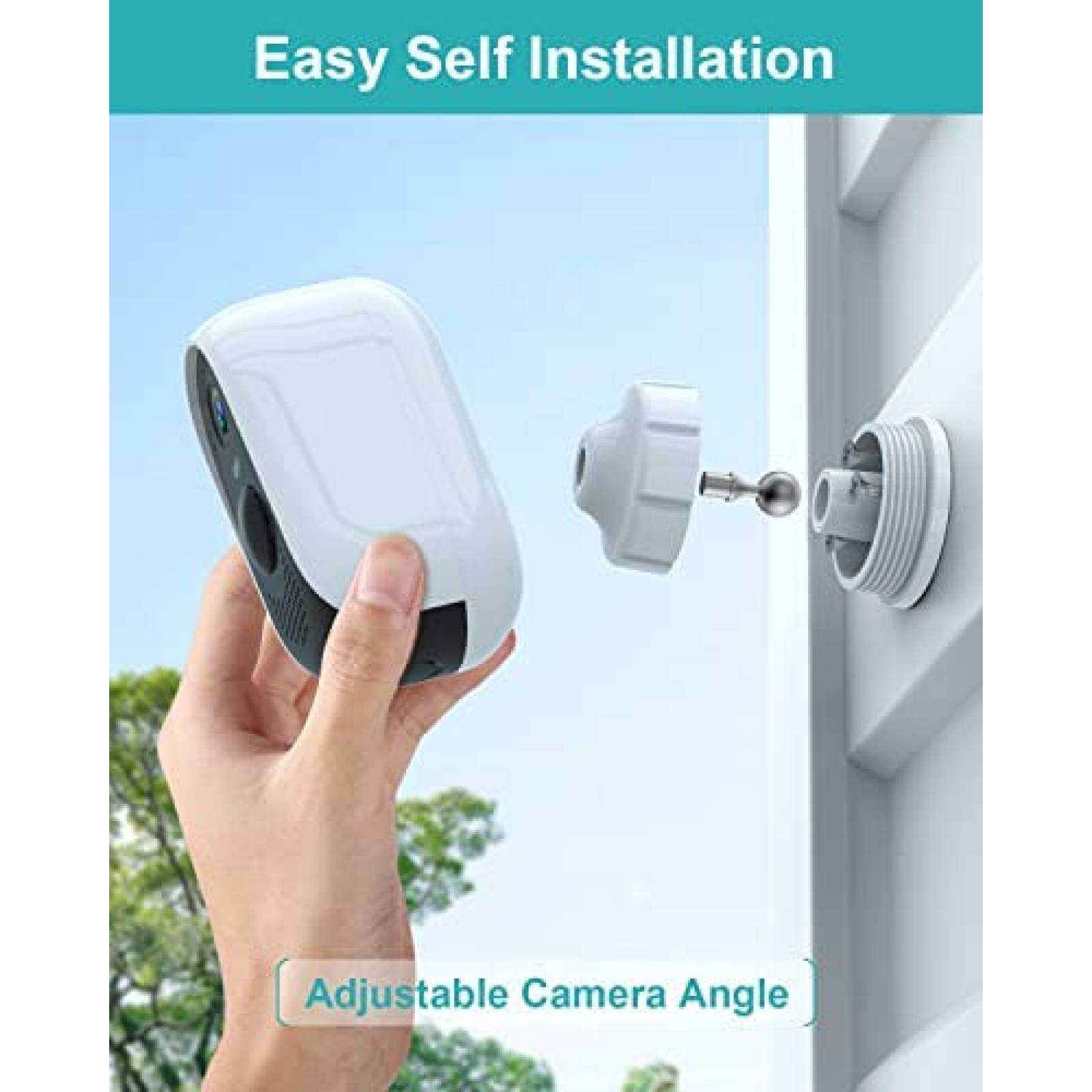 Sistema de Vigilancia WUUK con 2 Camaras Exterior WiFi IP67