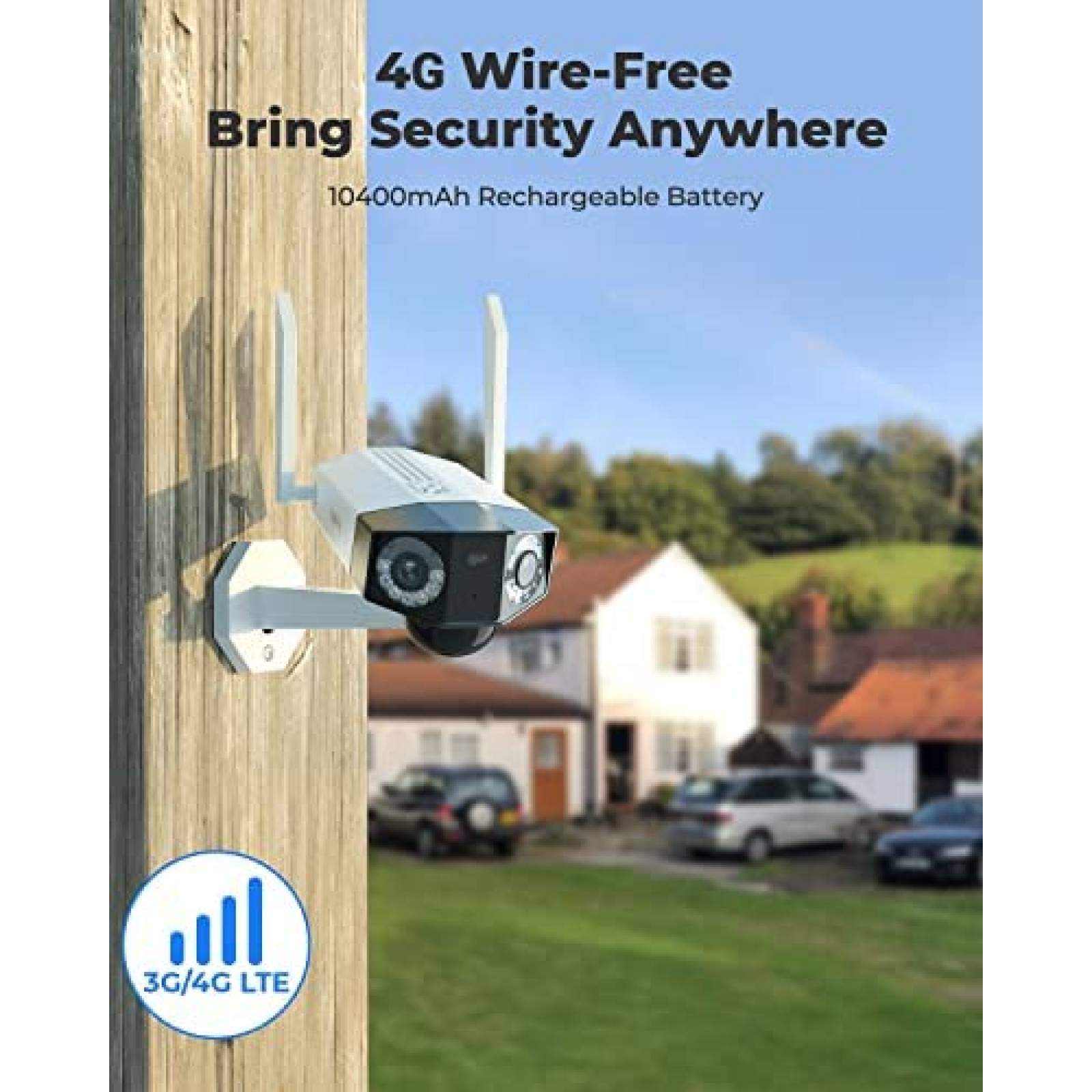 Camara de Seguridad Reolink Duo 4G Exterior Inalambrica IP66