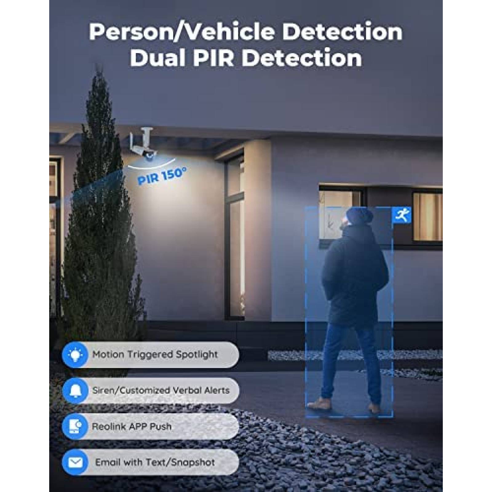 Camara de Seguridad Reolink Duo 4G Exterior Inalambrica IP66