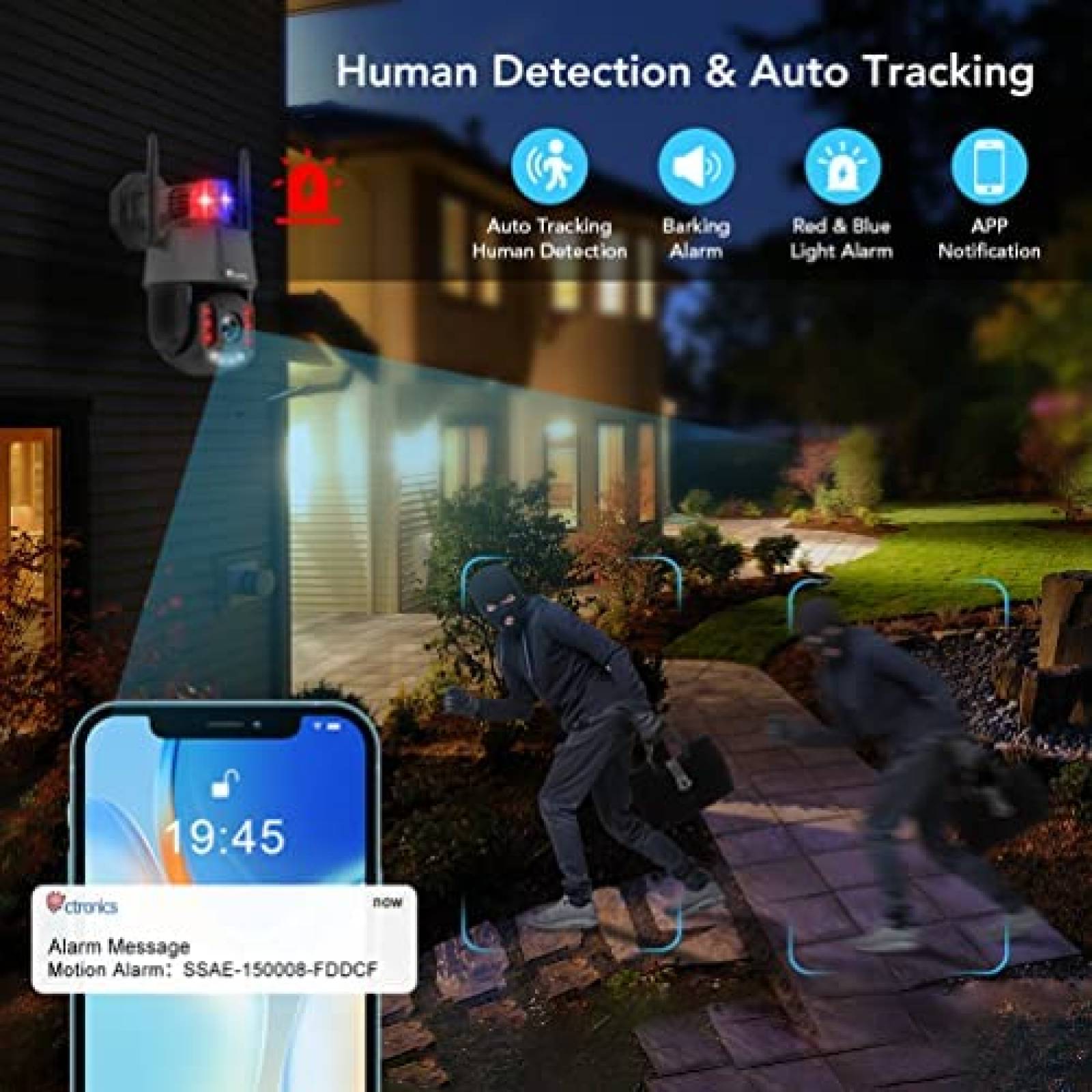 Camara de Seguridad Ctronics Zoom optico 30x 5MP IP66 -Gris