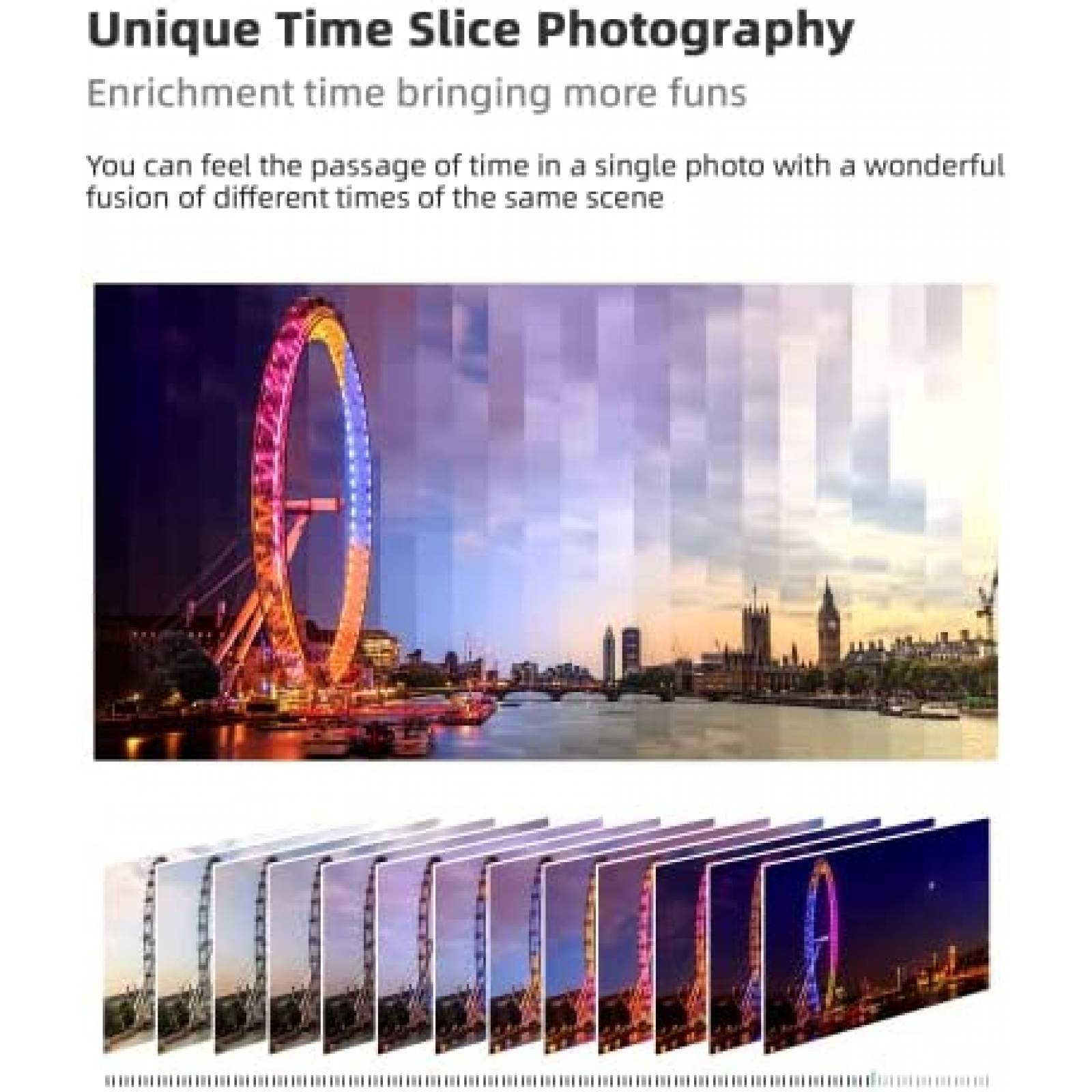 Camara Time Lapse ATLI T100 24h 1080P Wfi App -Negro