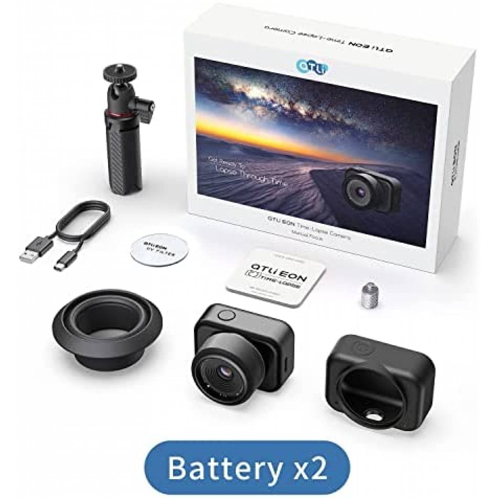 Camara Time Lapse ATLI T100 24h 1080P Wfi App -Negro