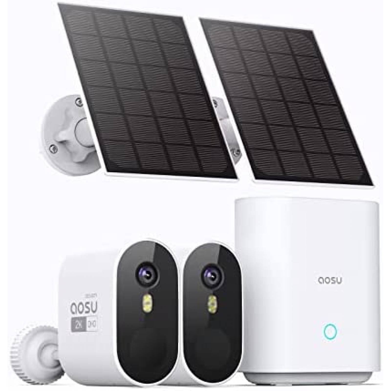 Sistema de Vigilancia AOSU con 2 Camaras Exterior -Paquete