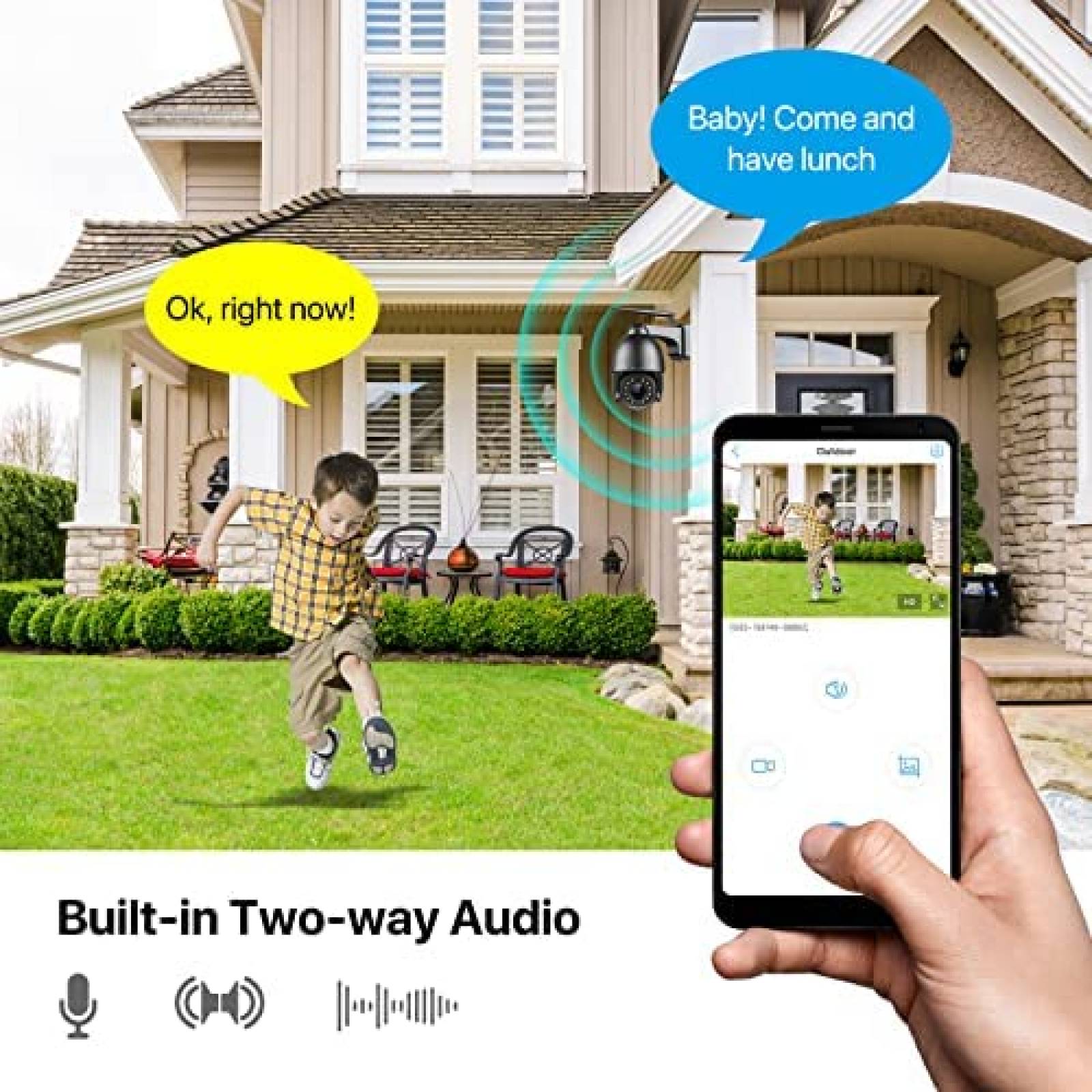 Camara de Seguridad SV3C C12 15X Zoom 5MP PTZ IP Exterior -N