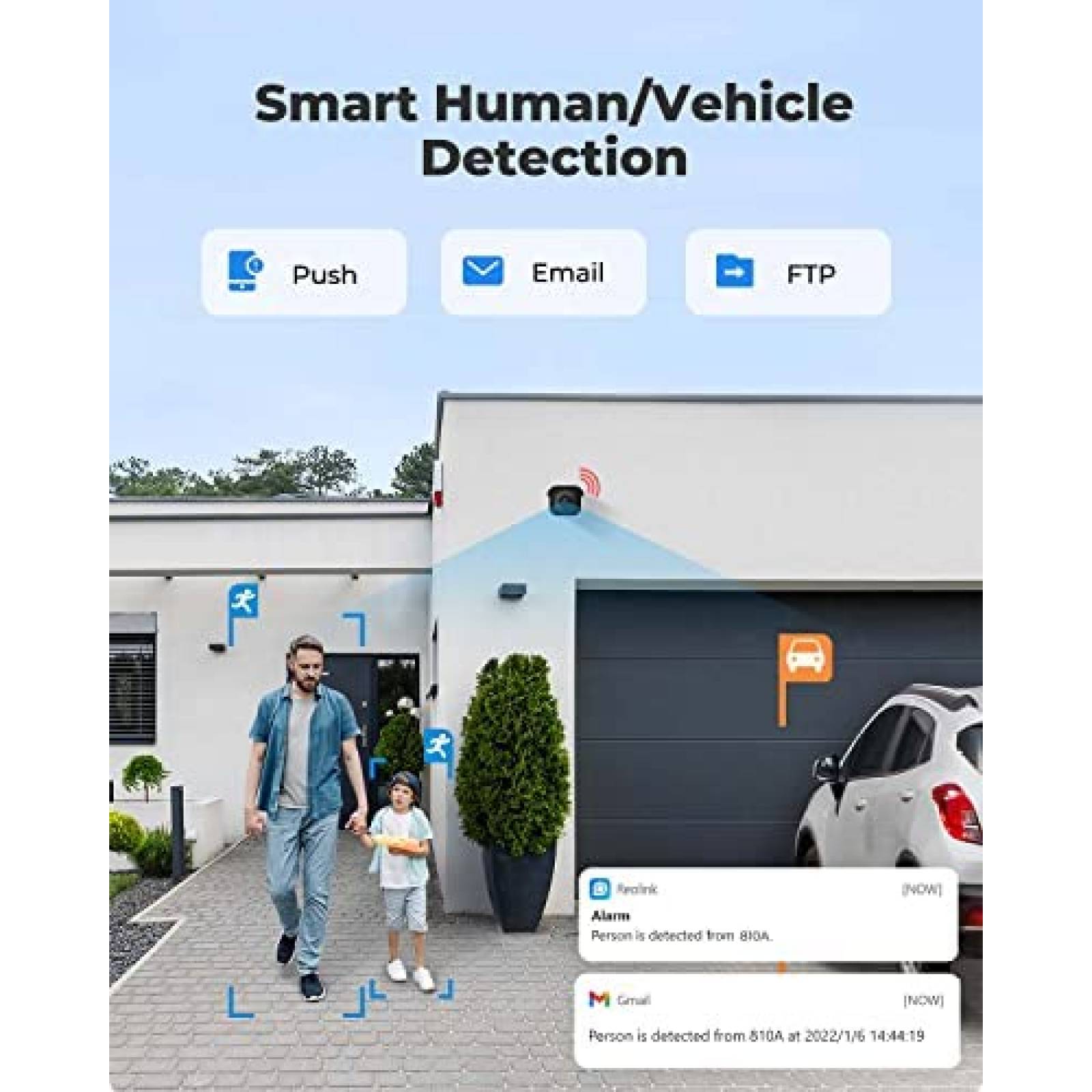 Camara de Seguridad Reolink RLC-810A Exterior Sensor -2 pcs