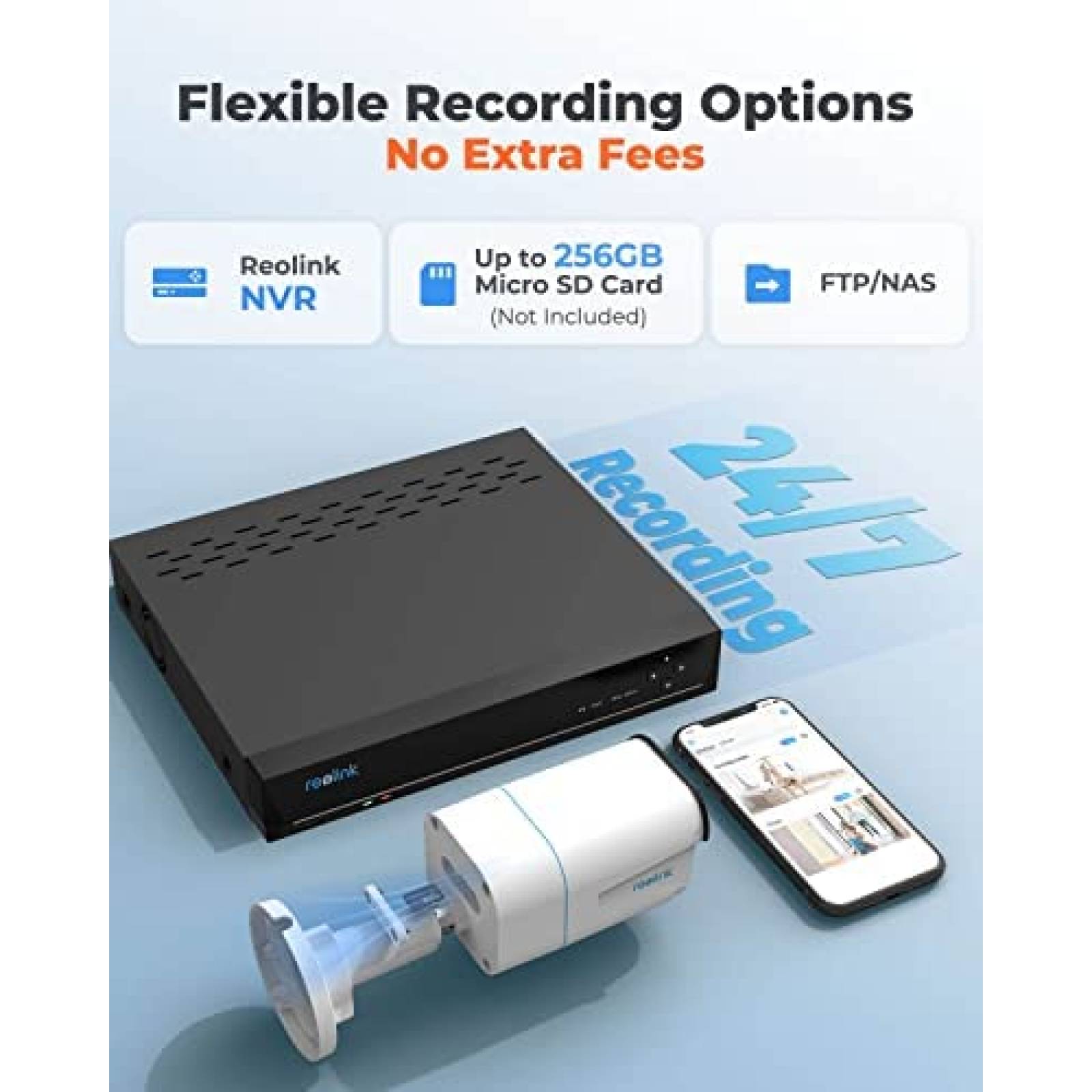 Camara de Seguridad Reolink RLC-810A Exterior Sensor -2 pcs