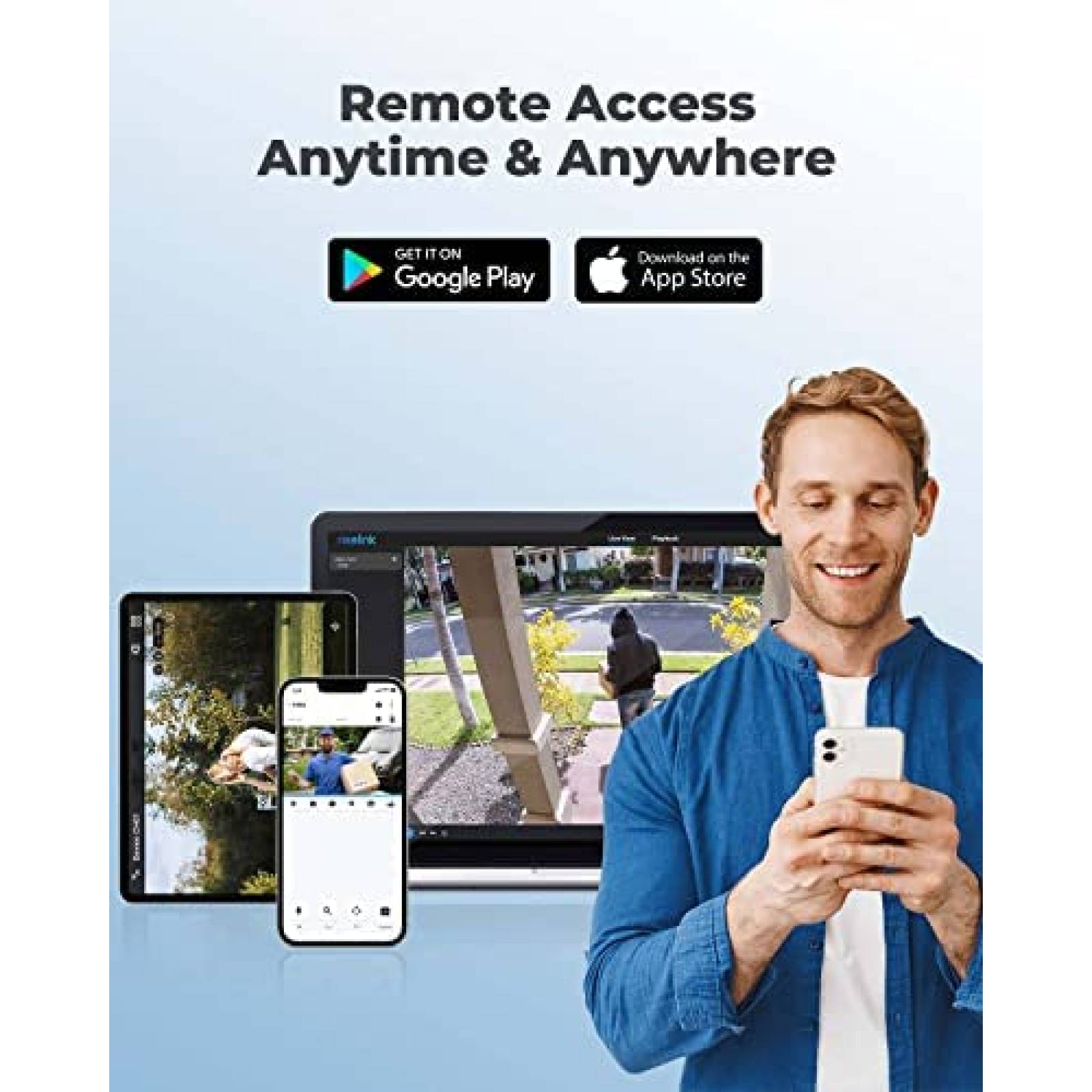 Camara de Seguridad Reolink RLC-810A Exterior Sensor -2 pcs