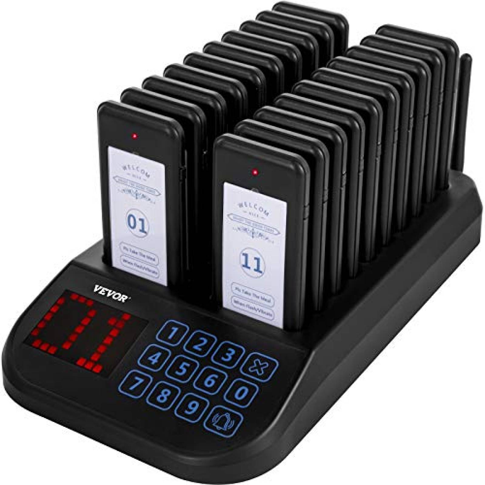 Kit Buscapersonas Restaurante VEVOR F103 con 20 Beepers