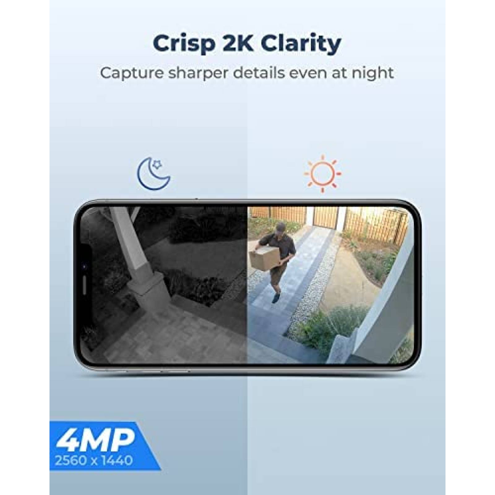 Camara de Seguridad REOLINK 2K 4MP Exterior Audio 2 Vias -N