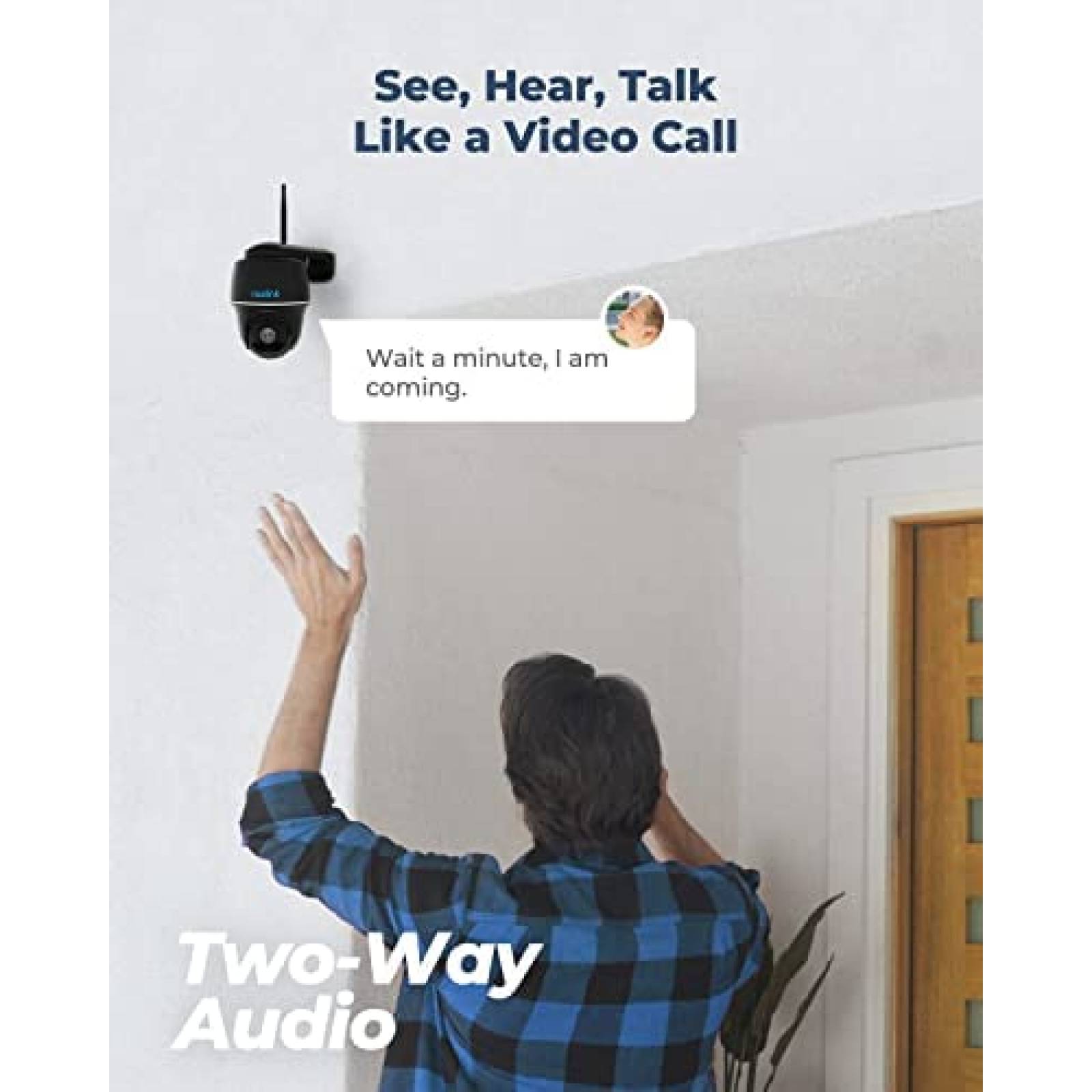 Camara de Seguridad REOLINK 2K 4MP Exterior Audio 2 Vias -N
