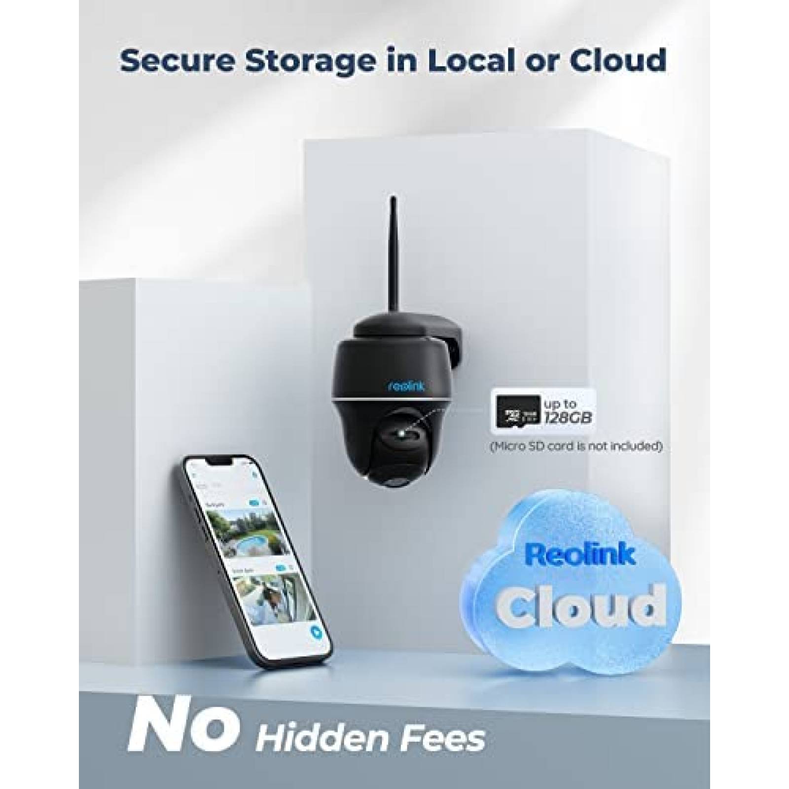 Camara de Seguridad REOLINK 2K 4MP Exterior Audio 2 Vias -N