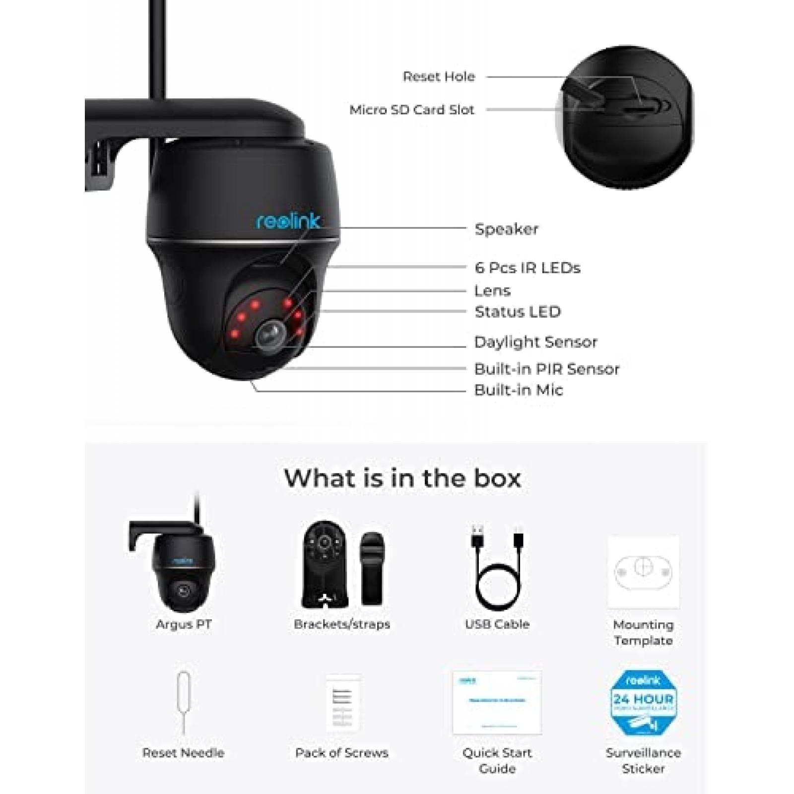 Camara de Seguridad REOLINK 2K 4MP Exterior Audio 2 Vias -N