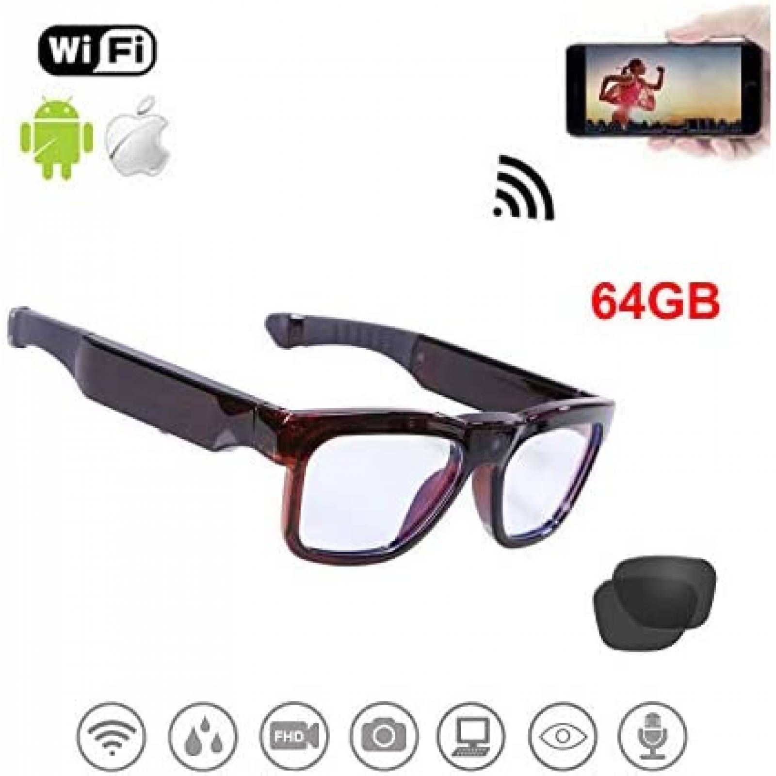Lentes con Video OhO sunshine Turtle 1080 2'' Wi-Fi USB
