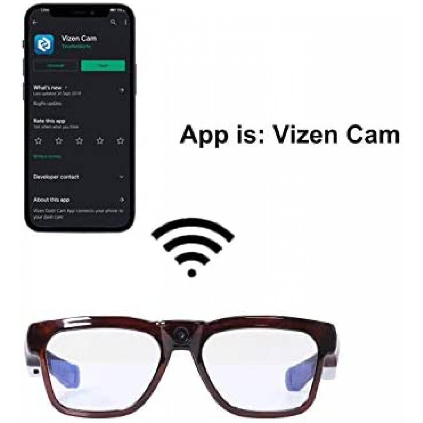 Lentes con Video OhO sunshine Turtle 1080 2'' Wi-Fi USB