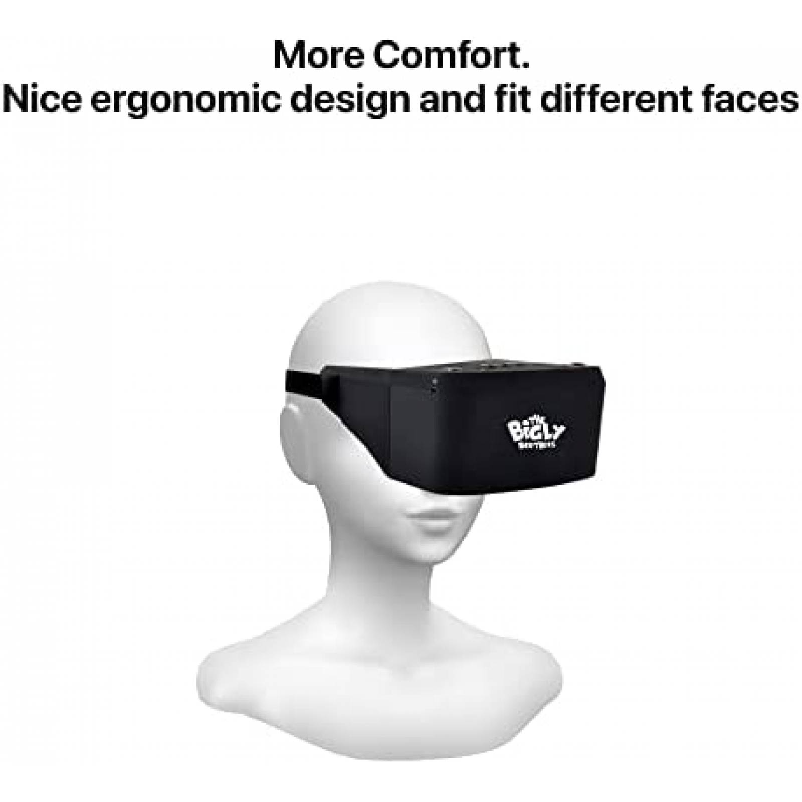 Gafas FPV Bigly Brothers EV800D FX DVR para Dron -Negro