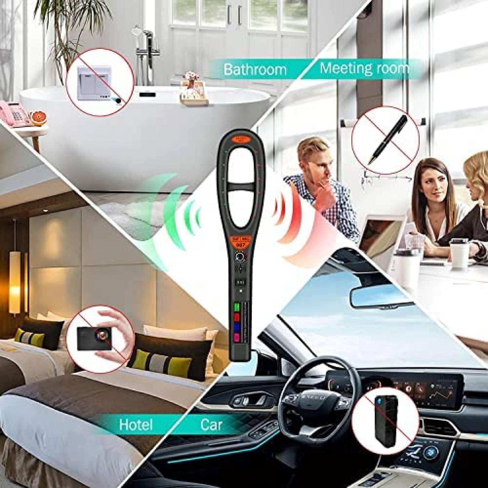 Detector de Camara Oculta ZTNwoo Radio frecuencia RF Espia