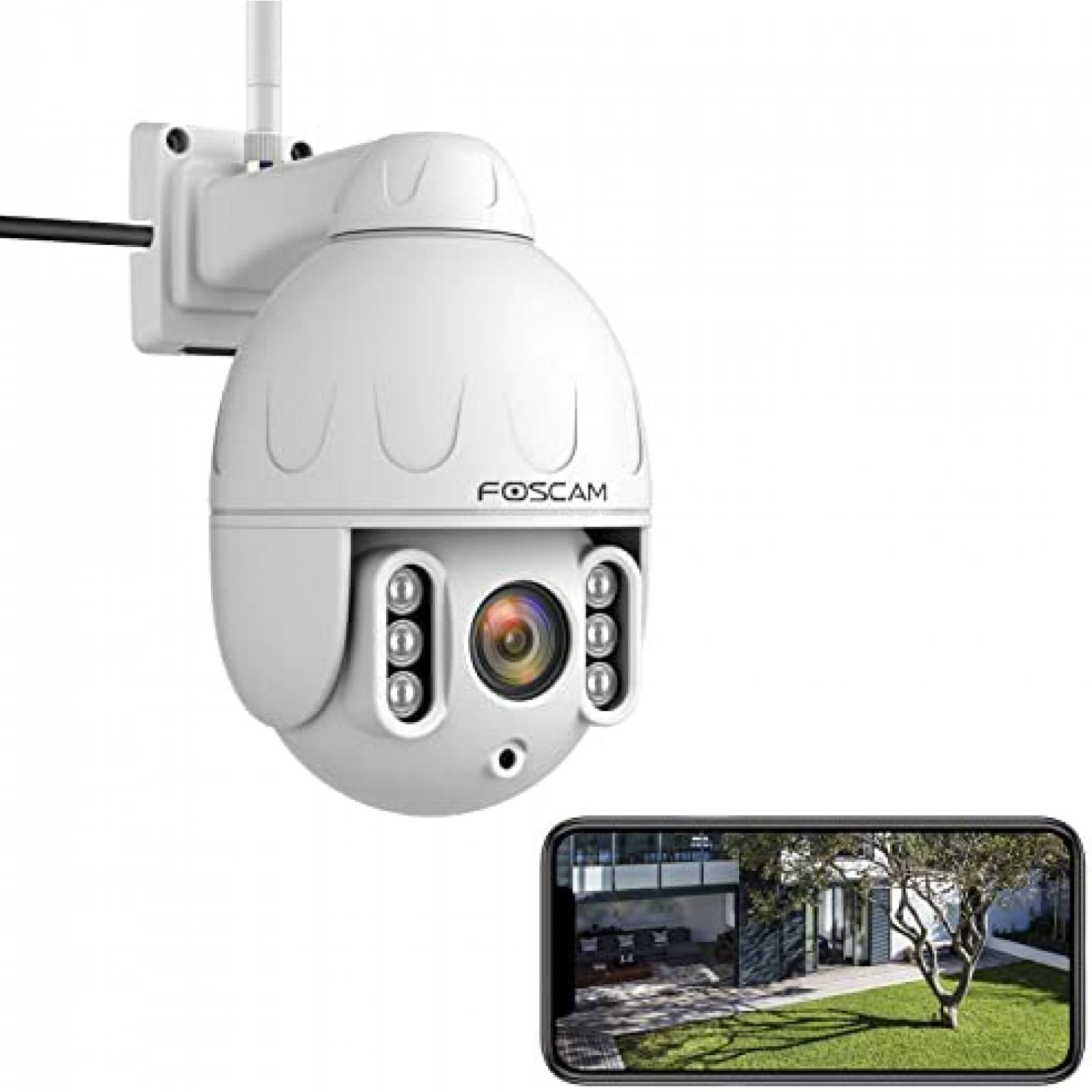 Camara de Seguridad FOSCAM SD4 2K Zoom optico 4x IP66 Blanco