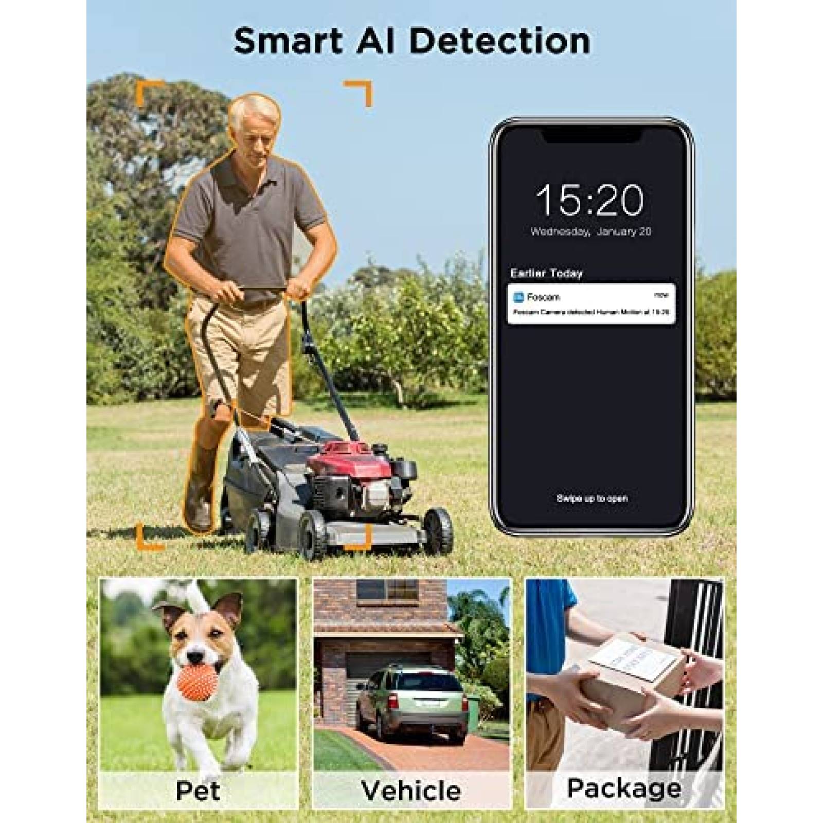 Camara de Seguridad FOSCAM SD4 2K Zoom optico 4x IP66 Blanco