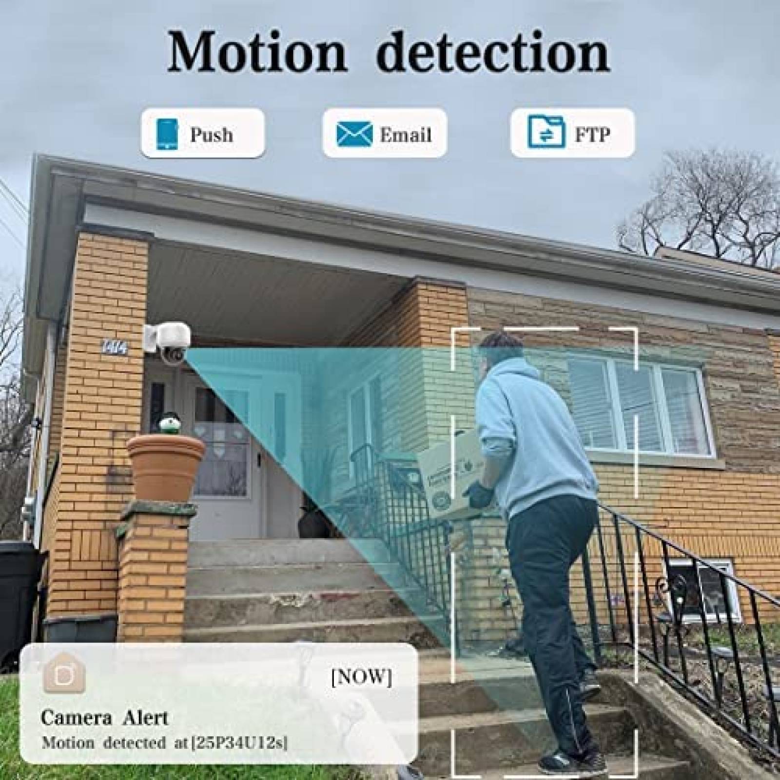 Camara de Seguridad Panoeagle Zoom Optico 4x 5MP IP67 Blanco