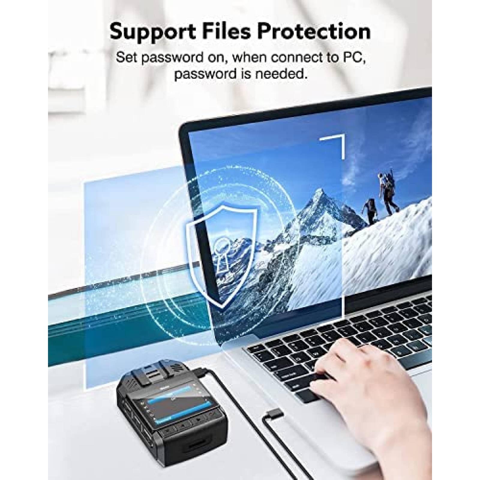 Camara de Policia BOBLOV KJ21 1296P 8-10hrs de Grabacion -N