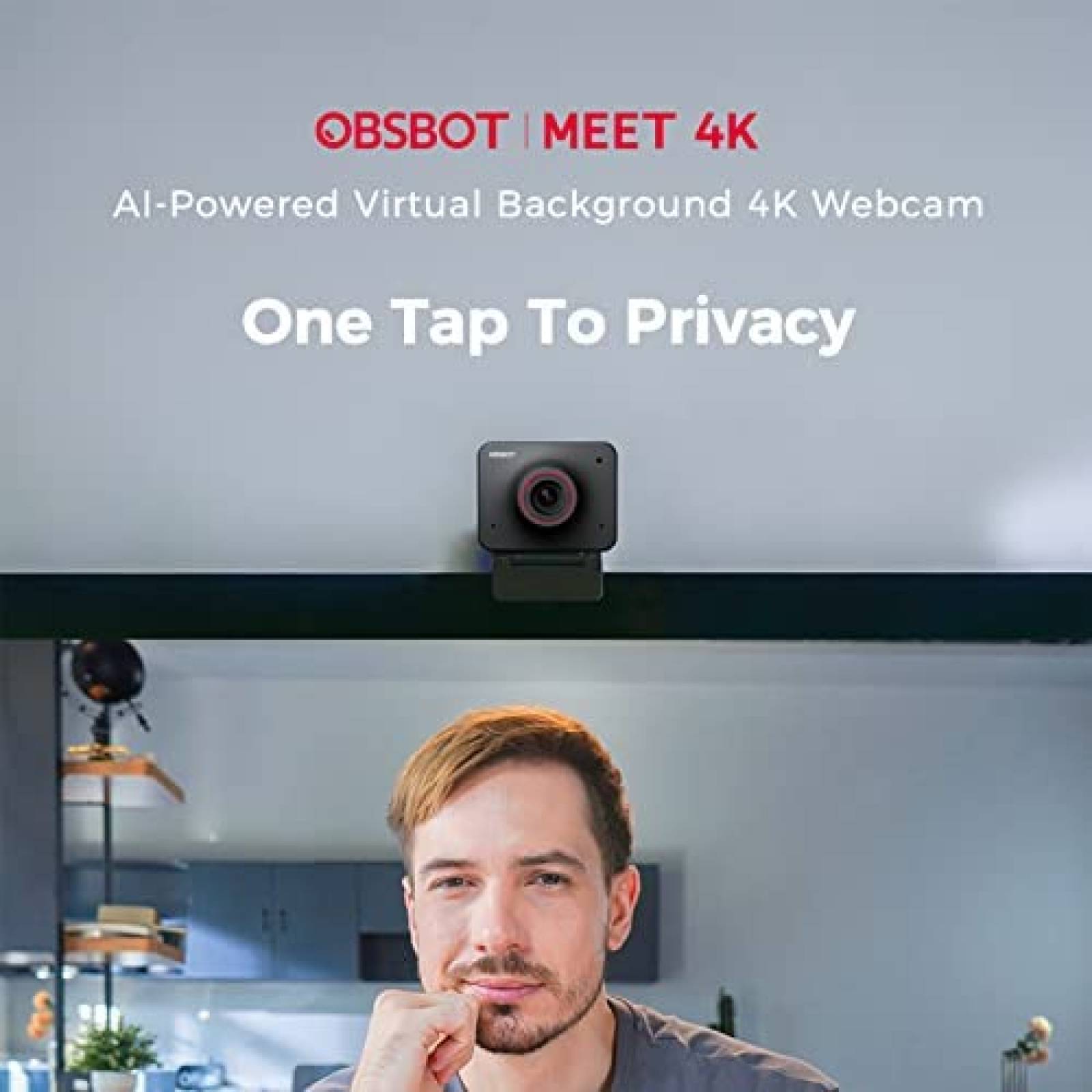 Camara Web OBSBOT Meet 4K 30FPS 1080p 60 FPS Sensor IA -N
