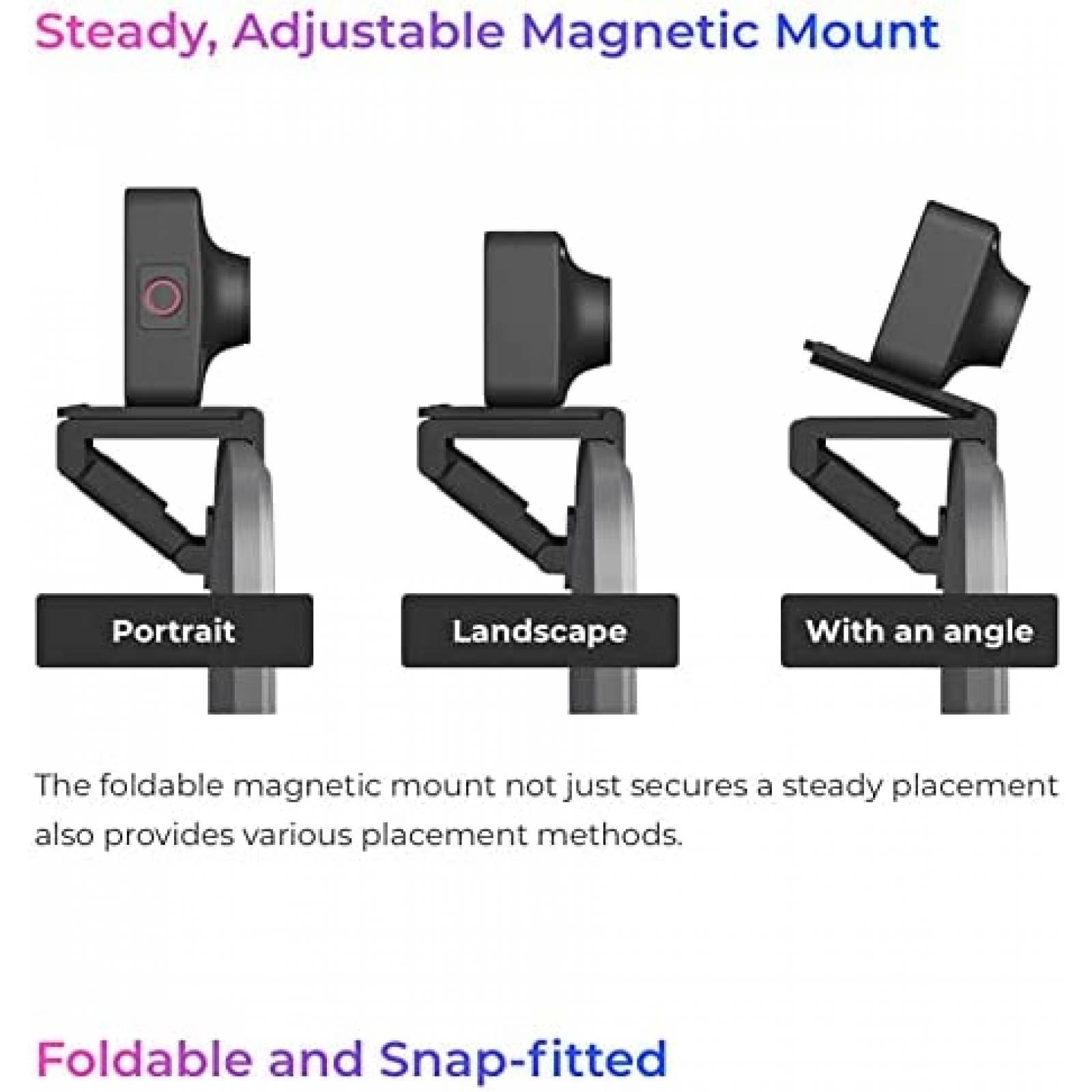 Camara Web OBSBOT Meet 4K 30FPS Enfoque Automatico -Negro