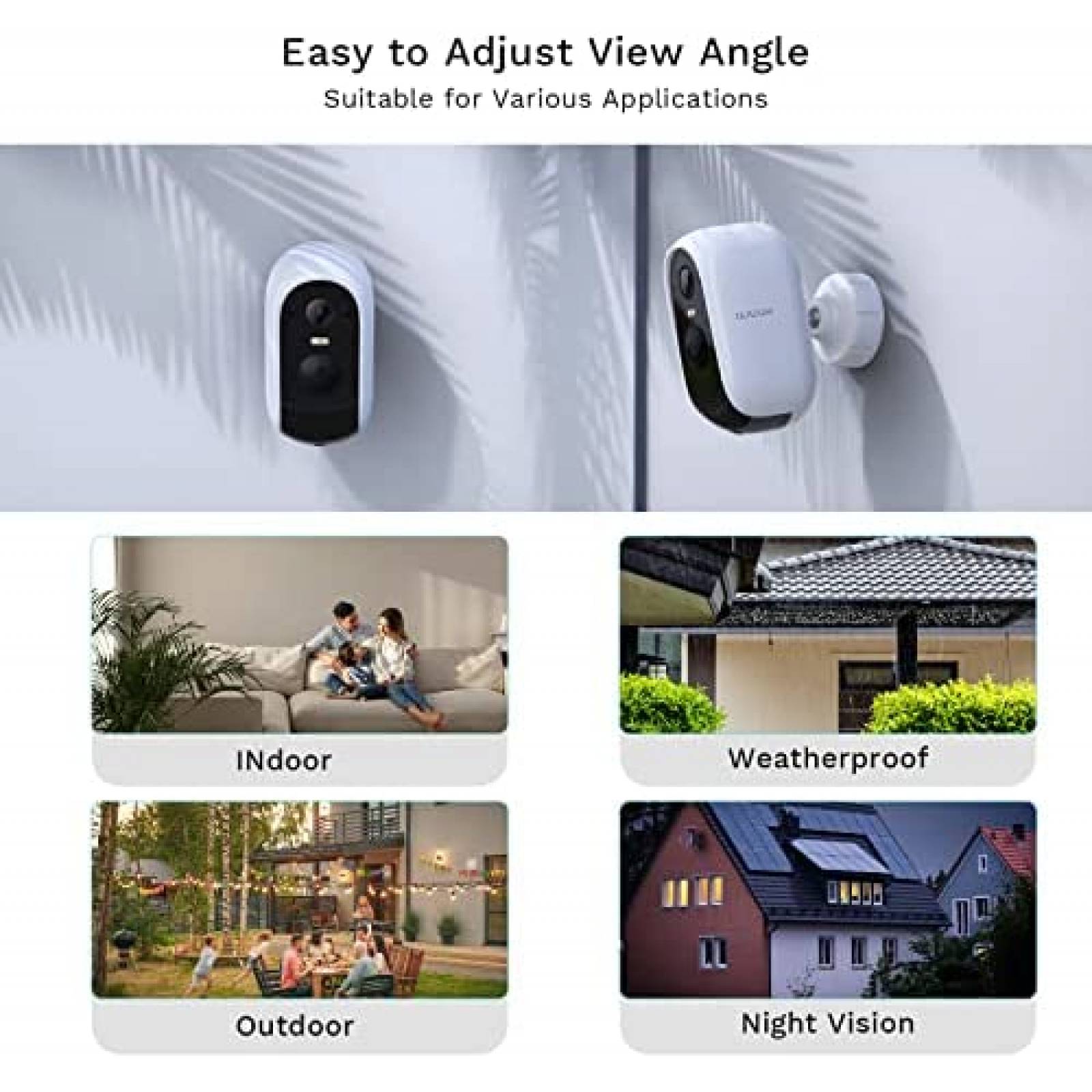 Camara de Seguridad WUUK Y0410 Exterior 2K HD Inalambrica