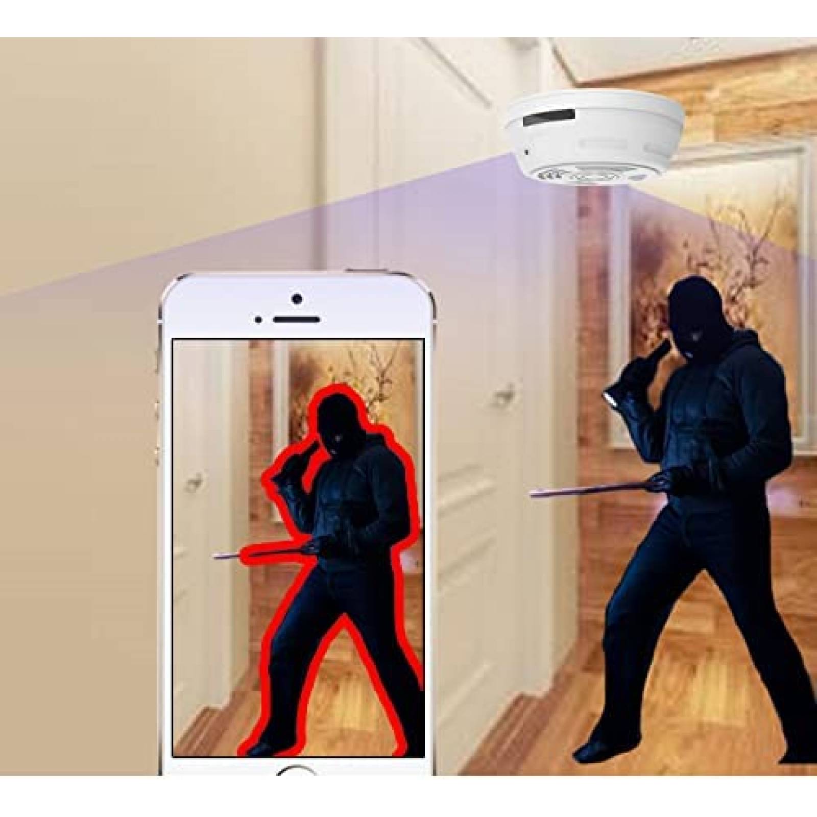 Camara Oculta WNAT HD Wi-Fi Vision Nocturna Antirrobo