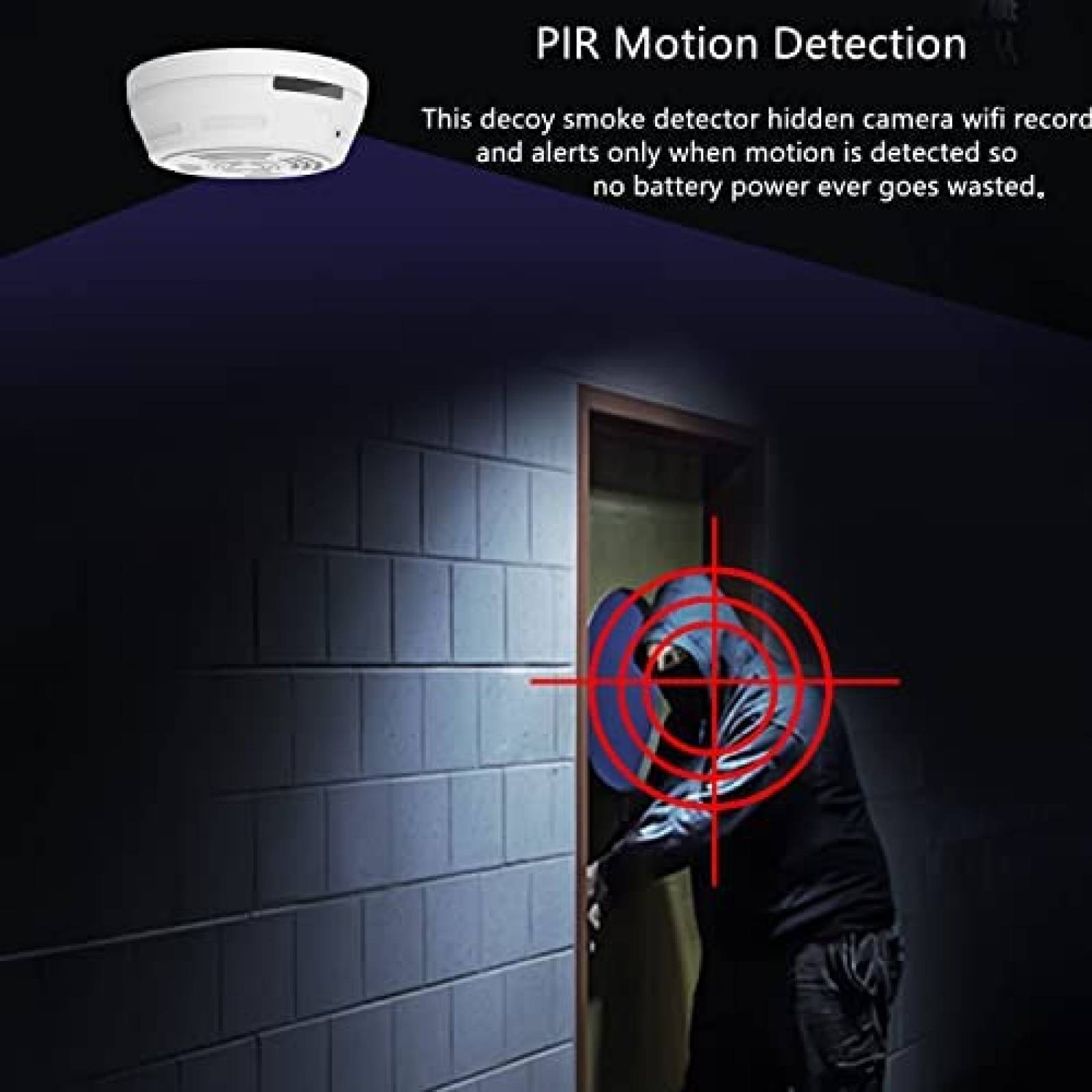 Camara Oculta WNAT HD Wi-Fi Vision Nocturna Antirrobo