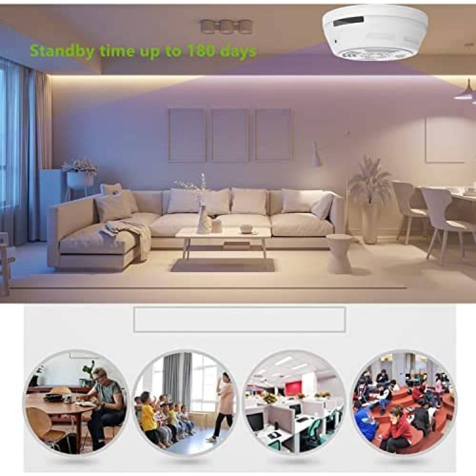 Camara Oculta WNAT HD Wi-Fi Vision Nocturna Antirrobo