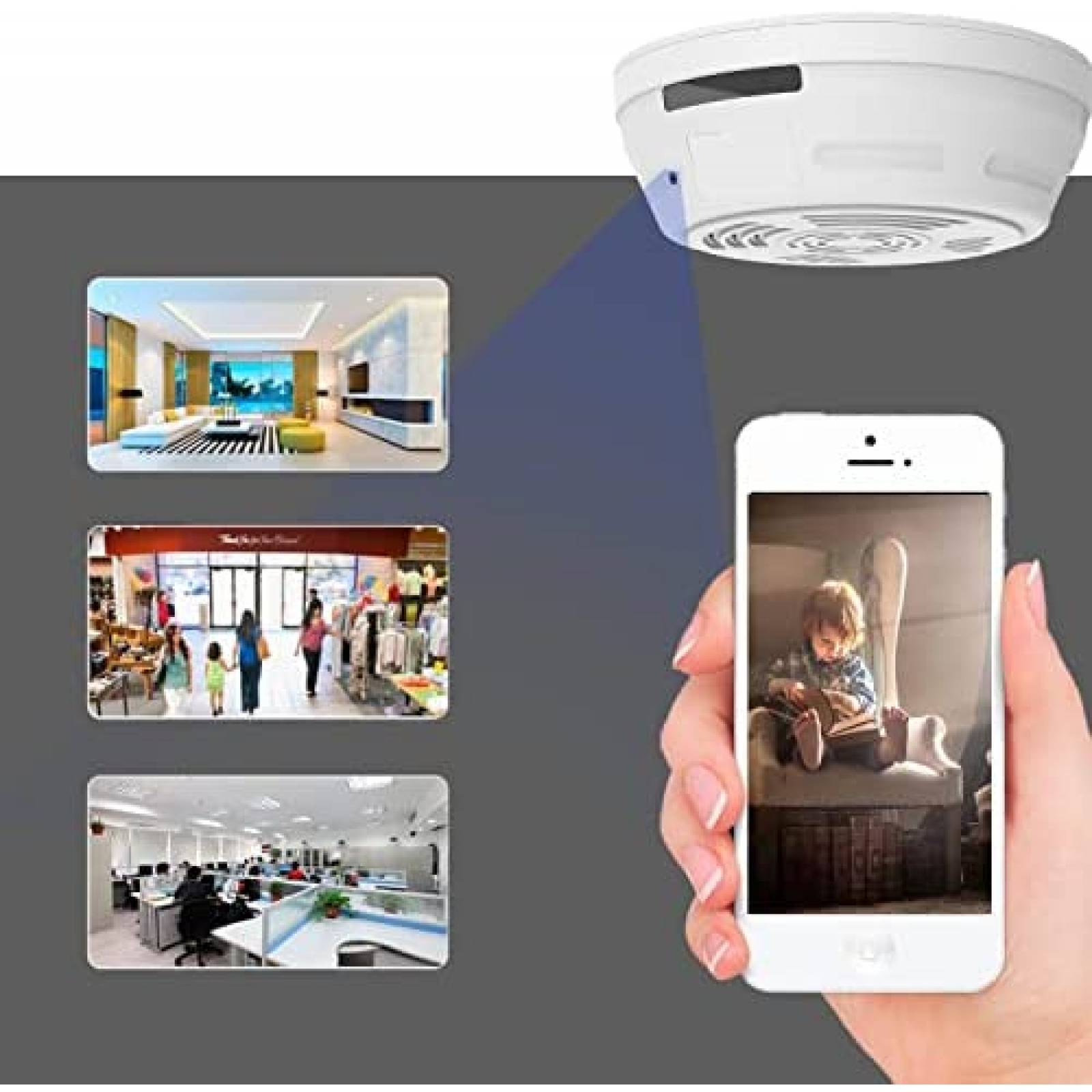 Camara Oculta WNAT HD Wi-Fi Vision Nocturna Antirrobo