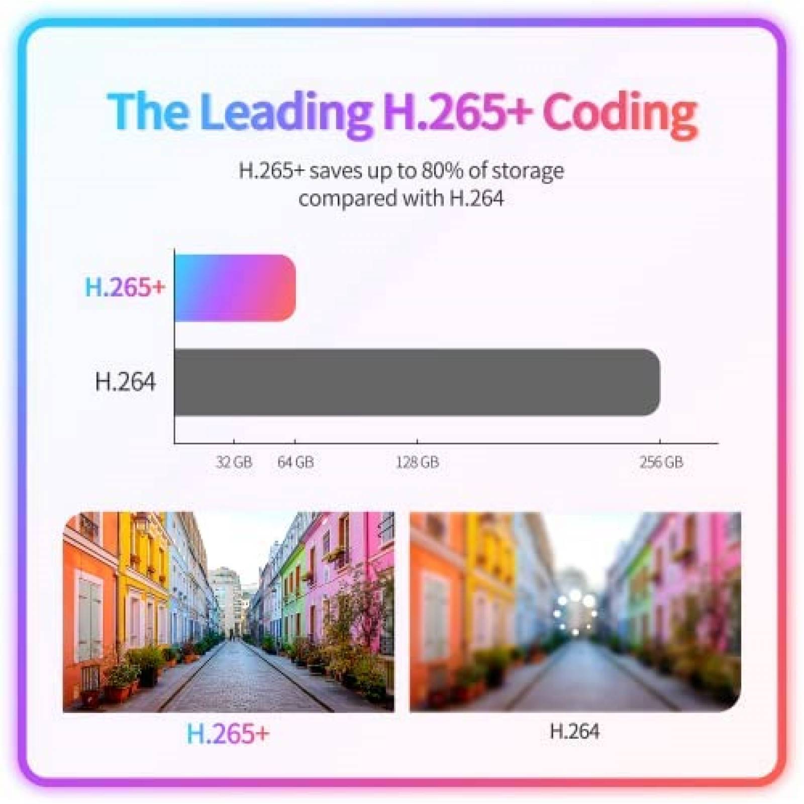 Camara de Seguridad HITOSINO 8MP PoE IP Full Color Exterior