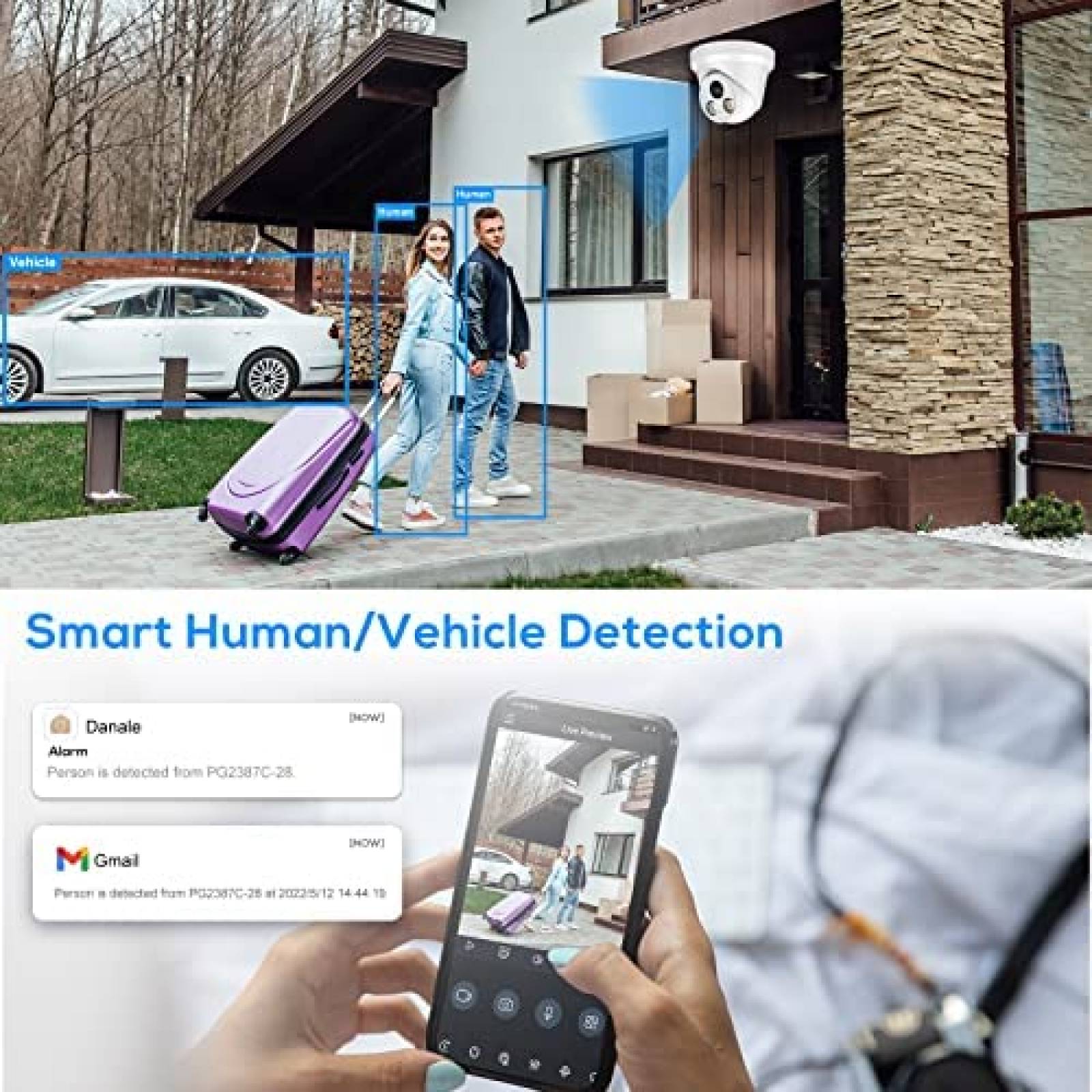 Camara de Seguridad PANOEAGLE PG2387C 8MP IP PoE Exterior