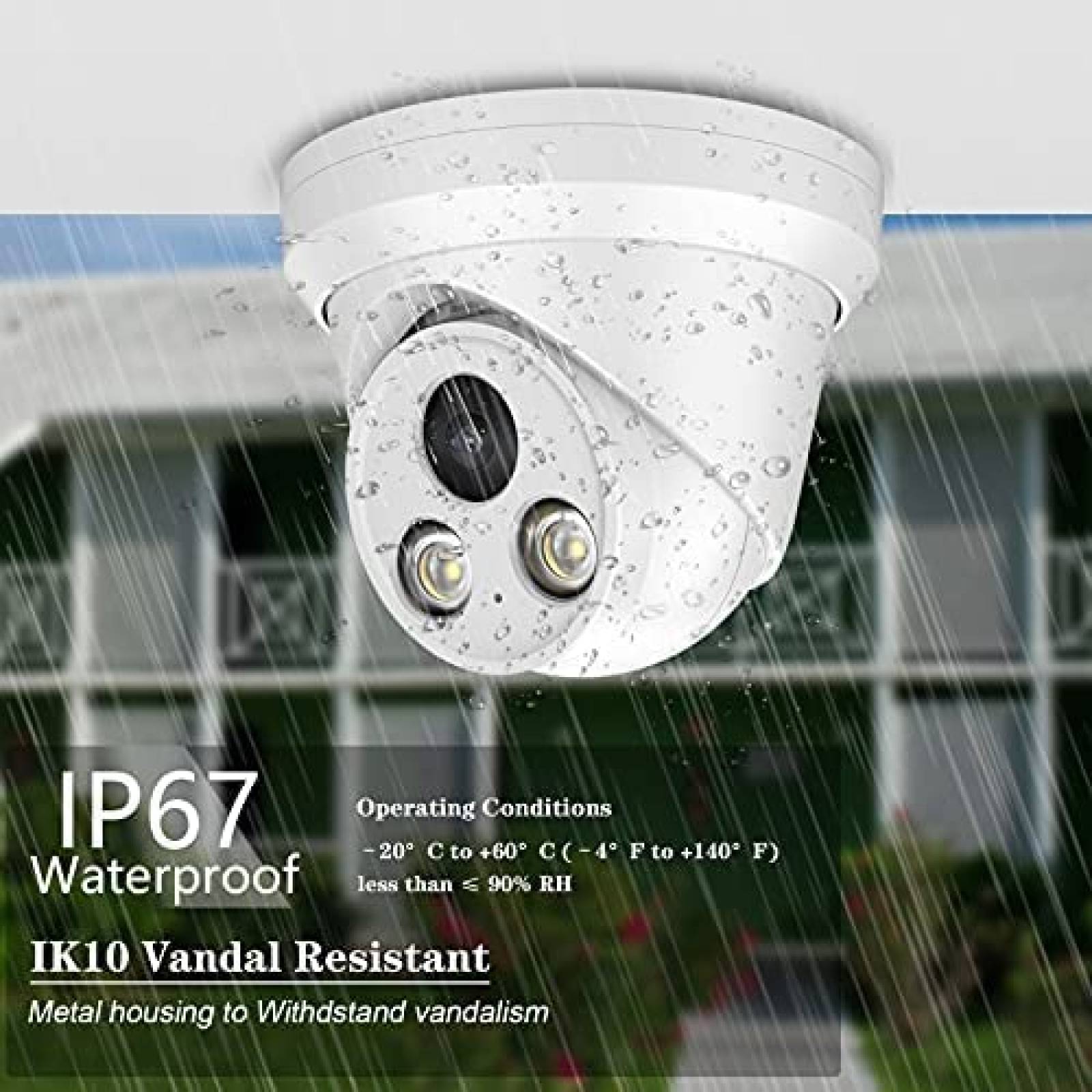 Camara de Seguridad PANOEAGLE PG2387C 8MP IP PoE Exterior