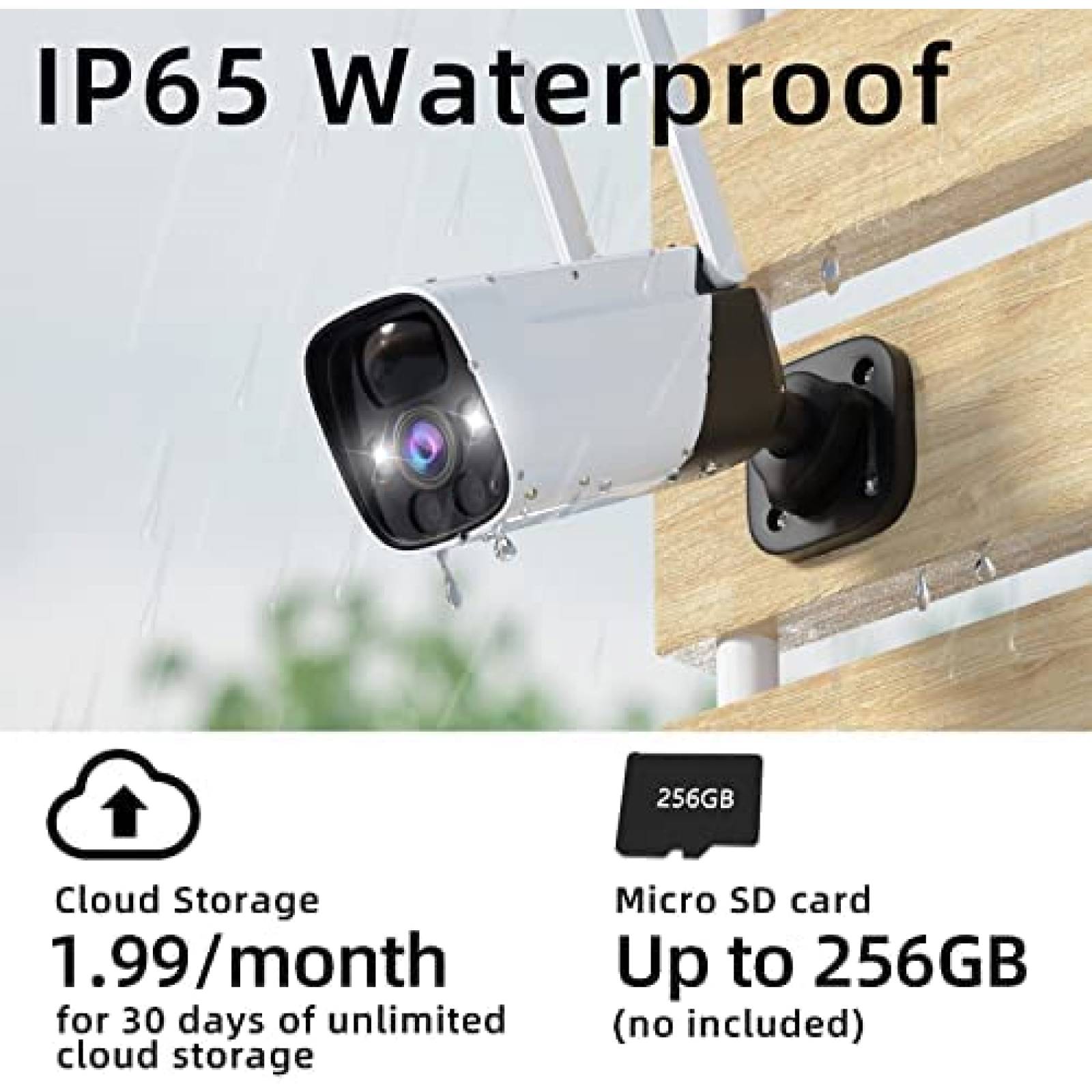 Camara de Seguridad Rraycom Exterior Vision Nocturna -2 Pcs