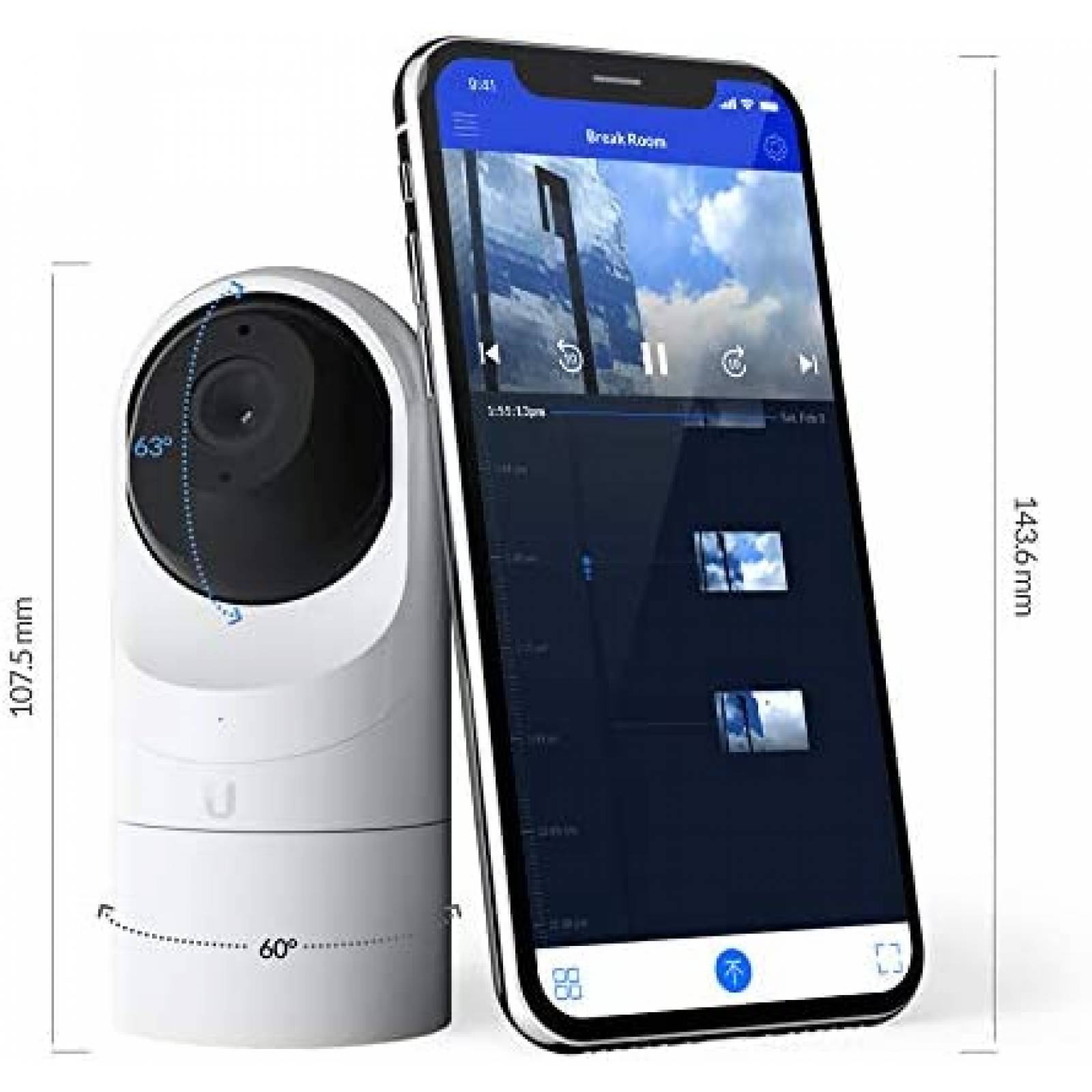 Camara Seguridad Ubiquiti Networks UVC-G3-FLEX 1080P-Blanco