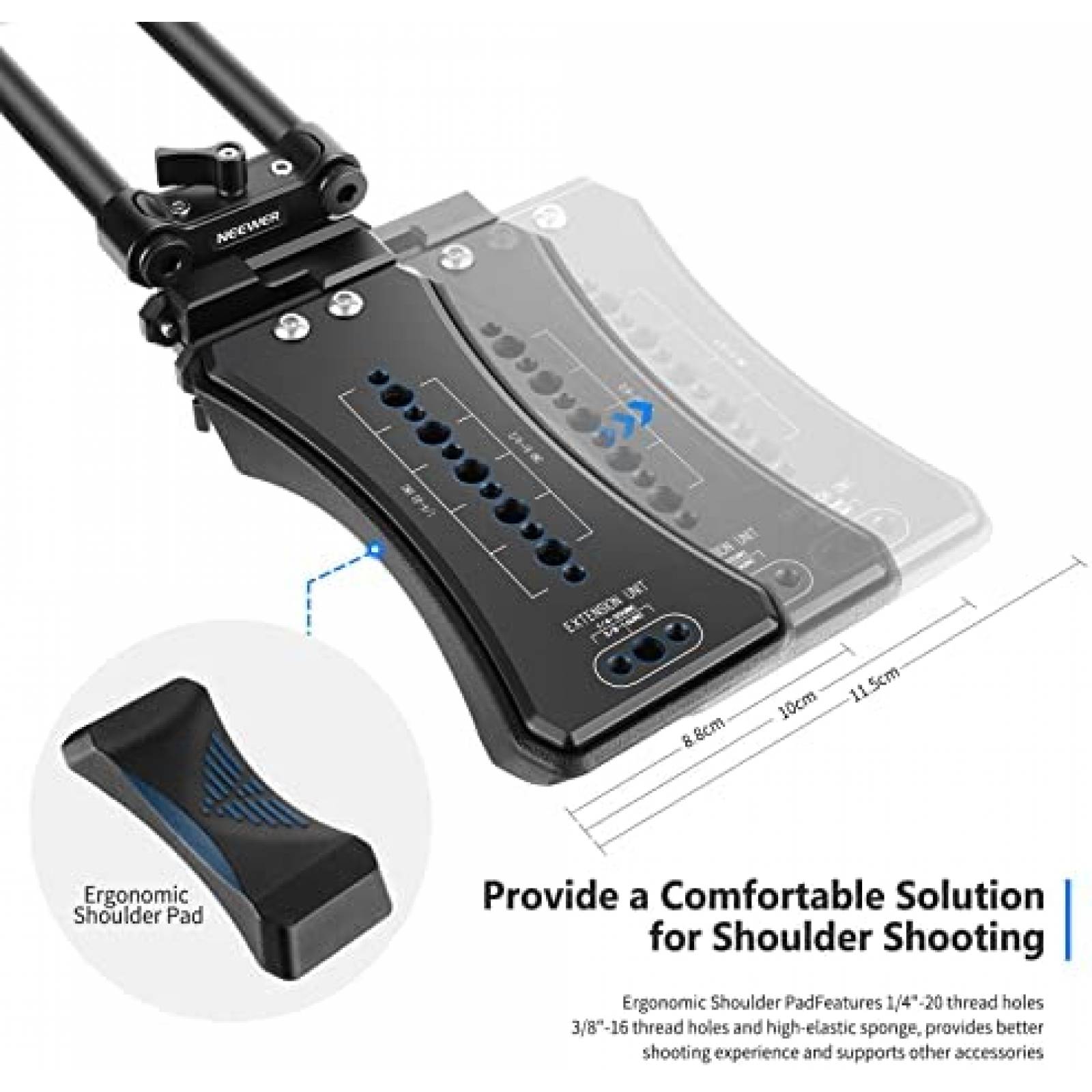 Estabilizador de Camara Neewer ST34 de Hombro con Deslizador