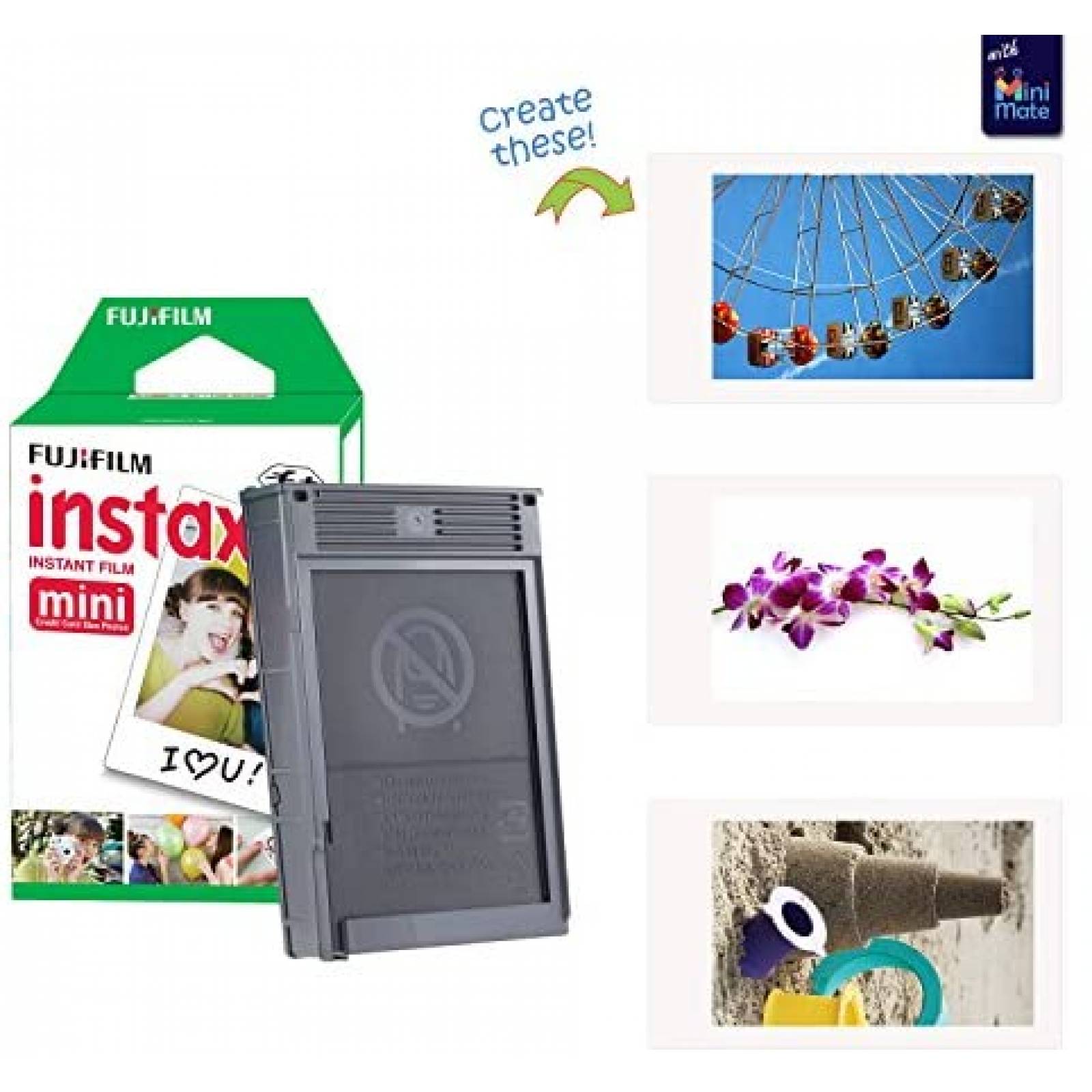 Camara Instantanea Fujifilm Instax Mini 11 Blanco -Paquete