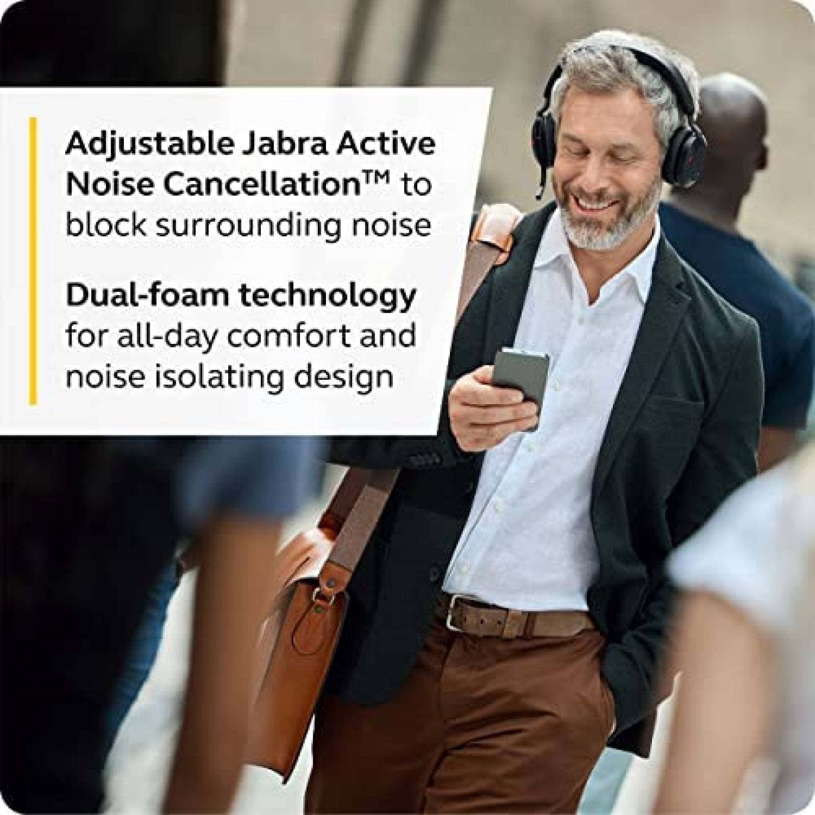 Auriculares JABRA Ergonomicos Cancelacion Ruido BT -Negro