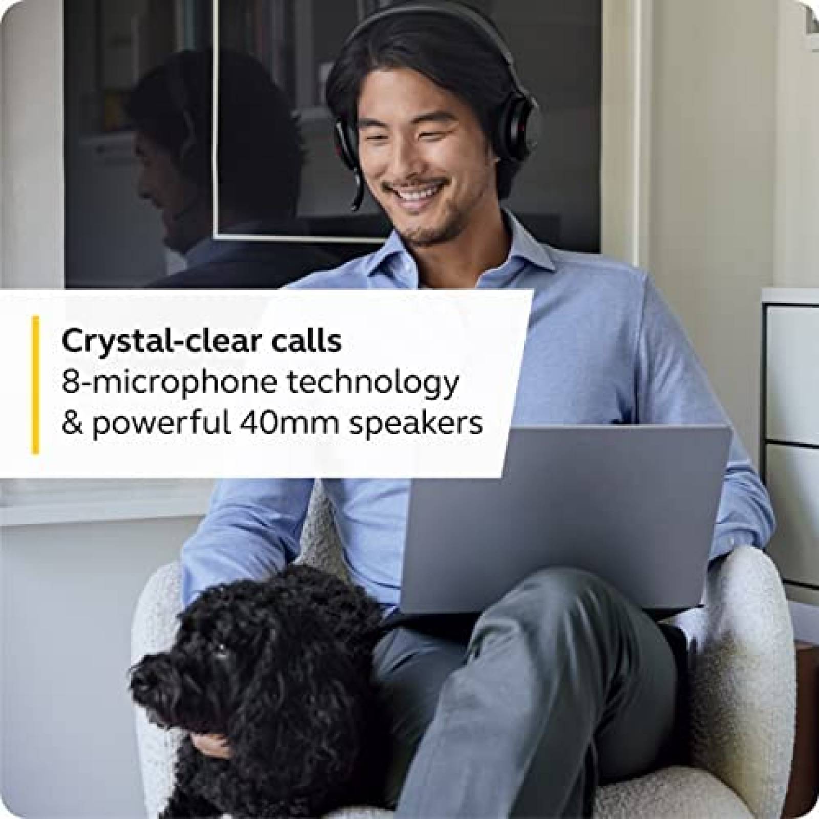 Auriculares JABRA Ergonomicos Cancelacion Ruido BT -Negro