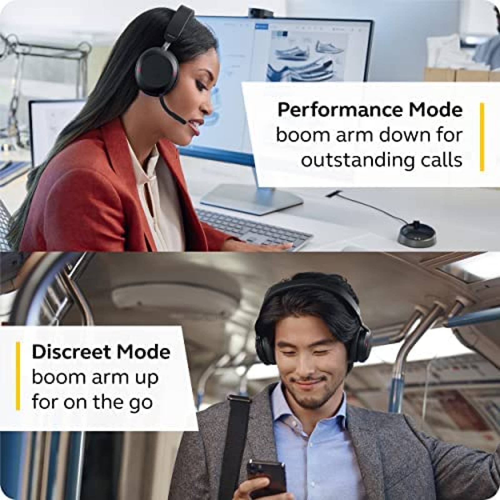 Auriculares JABRA Ergonomicos Cancelacion Ruido BT -Negro