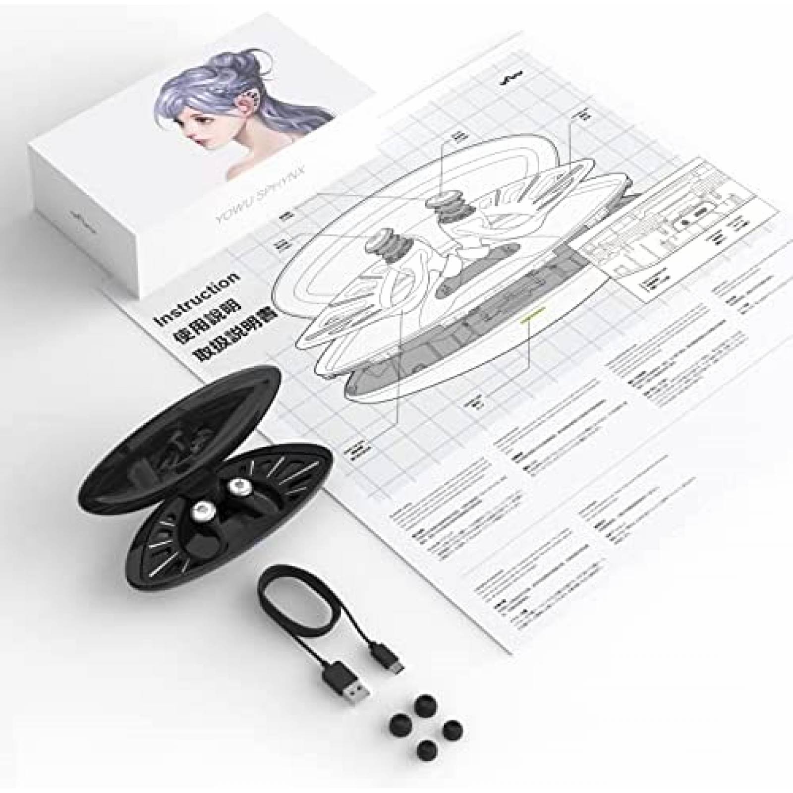 Audifonos Inalambricos Yowu IPX4 Cancelacion de Sonido -Rosa